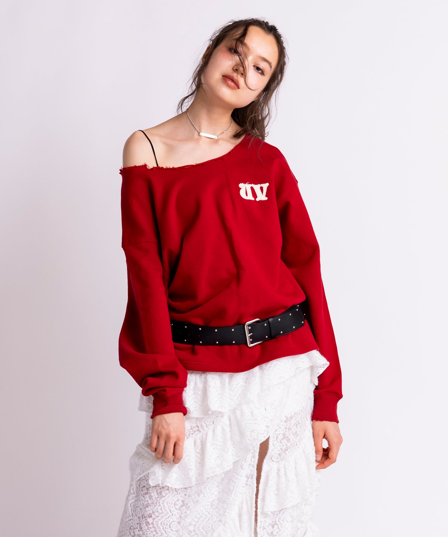MODEL:172cm/COLOR:RED/SIZE:F