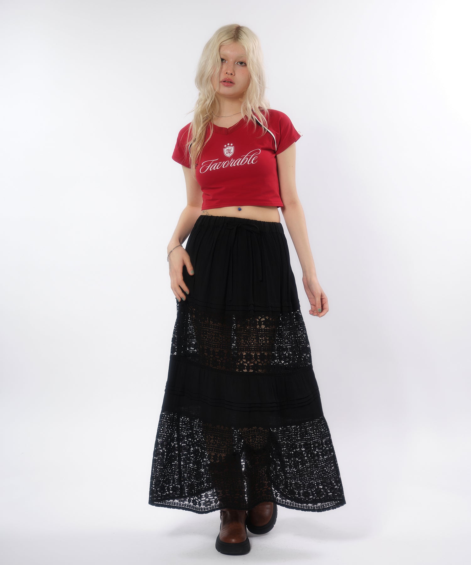 MODEL:170cm/COLOR:BLACK/SIZE:F