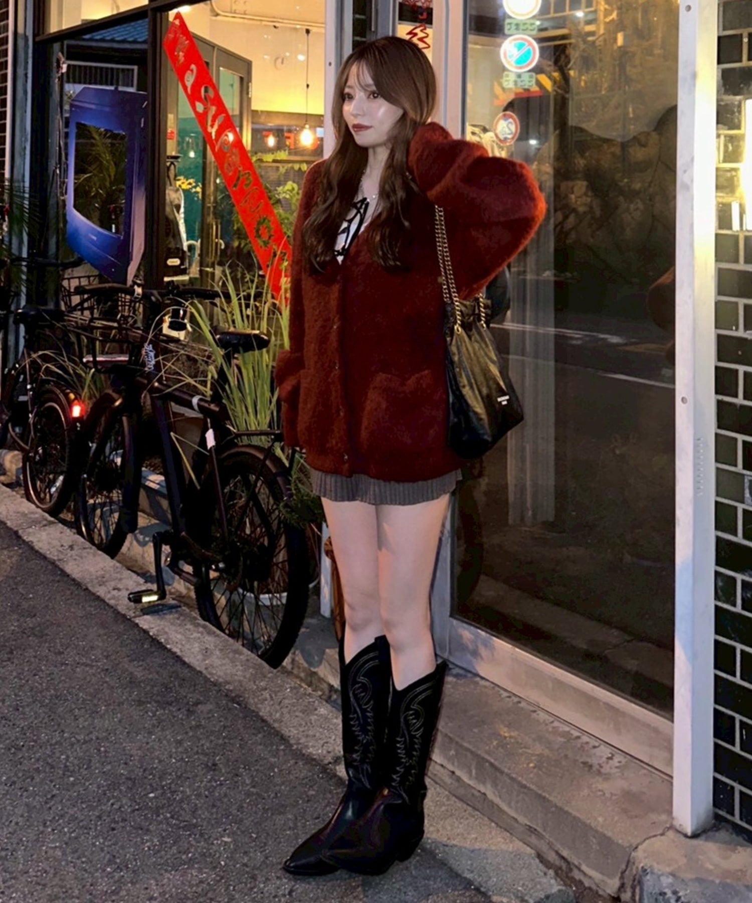 STAFF:153cm/COLOR:RED/SIZE:F