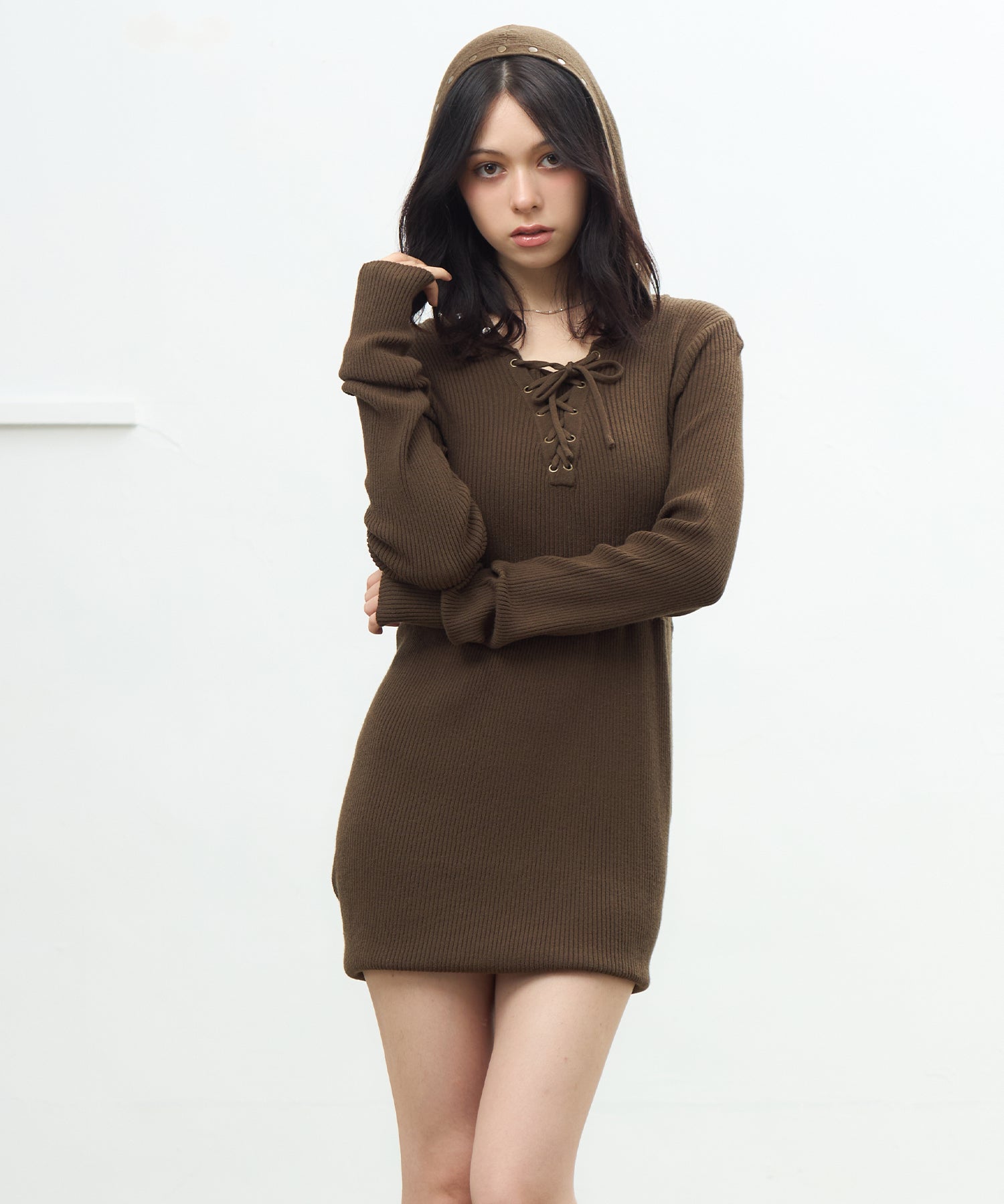 MODEL:163cm/COLOR:KHAKI/SIZE:F