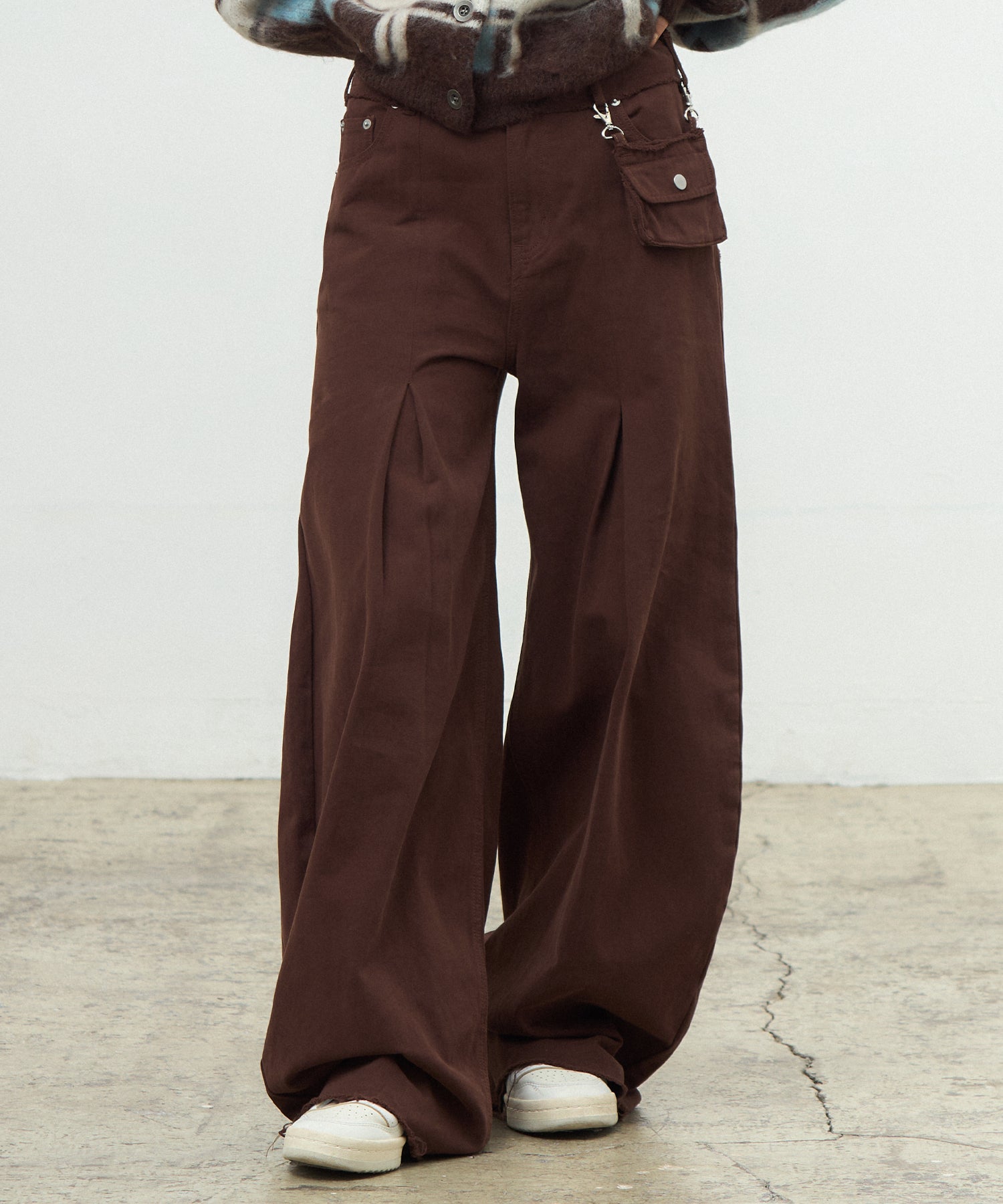 MODEL:163cm/COLOR:BROWN/SIZE:M
