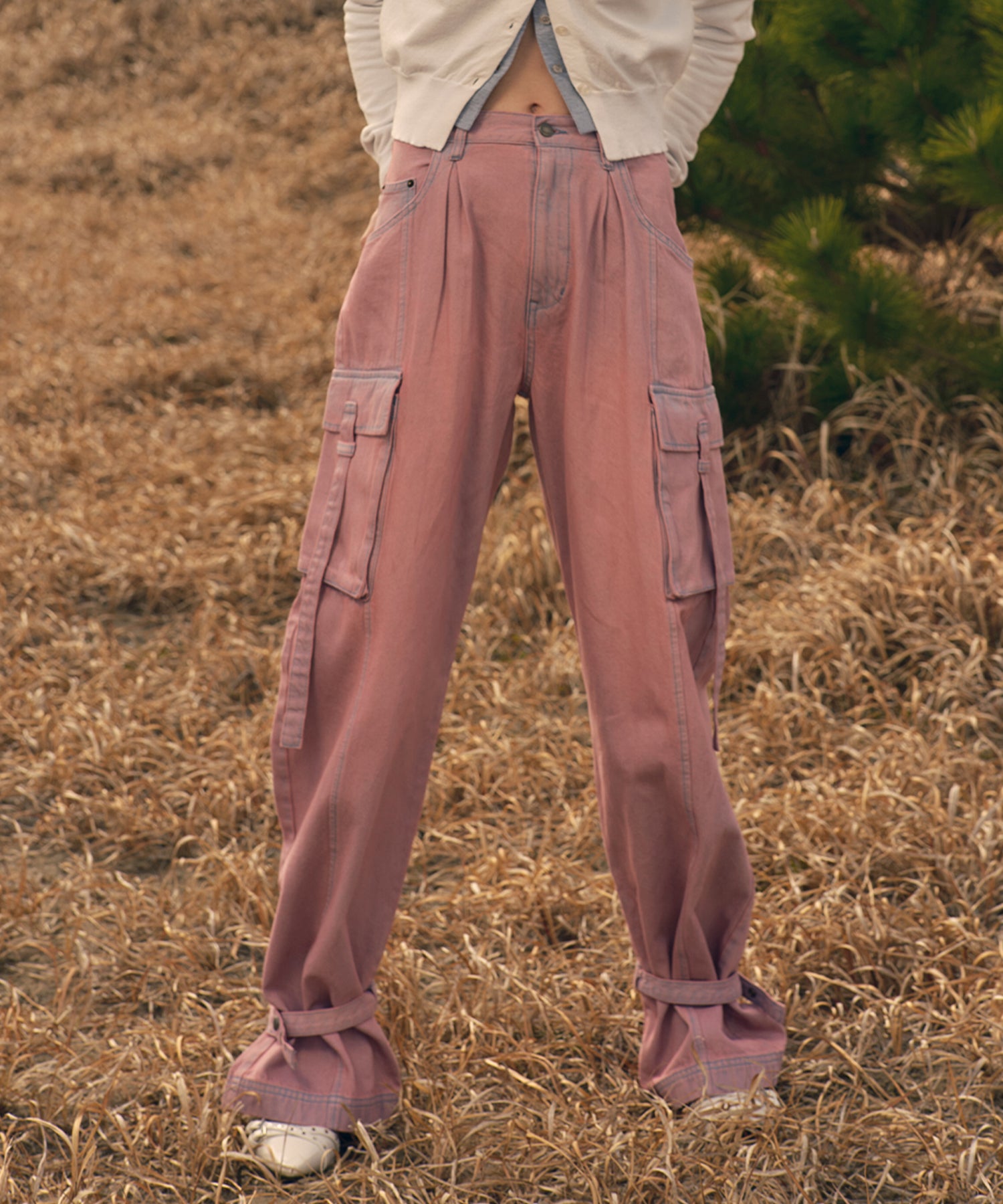 MODEL:173cm/COLOR:PINK/SIZE:モデルサイズ着用［股下80cm］