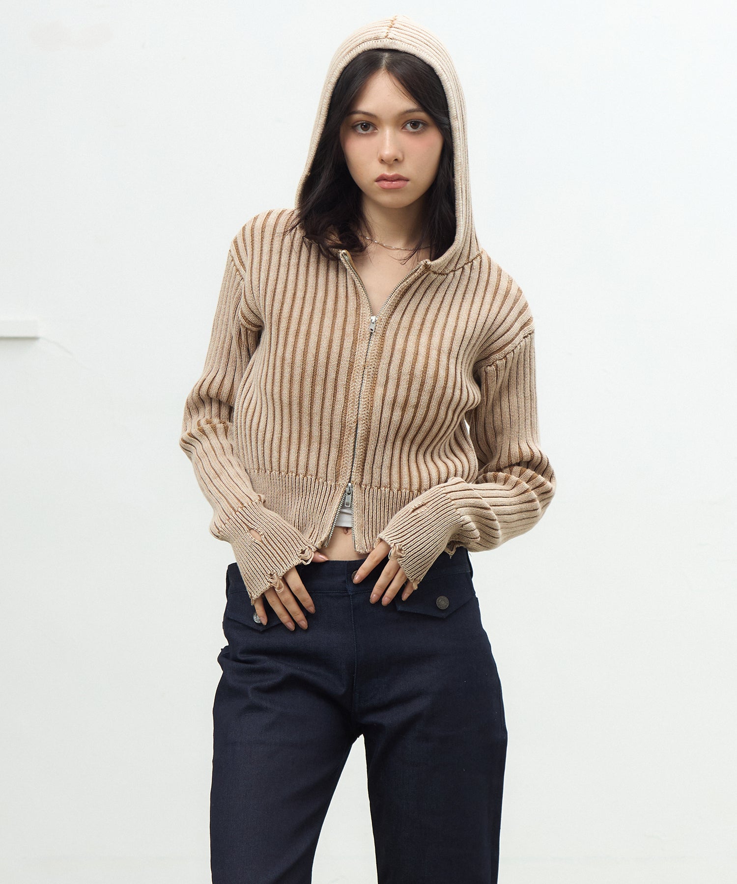 MODEL:163cm/COLOR:BEIGE/SIZE:F