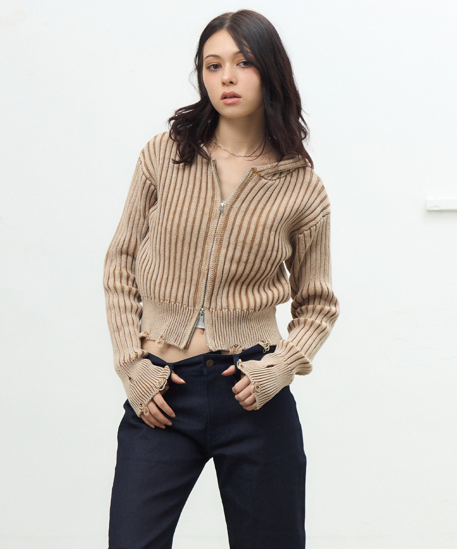 MODEL:163cm/COLOR:BEIGE/SIZE:F