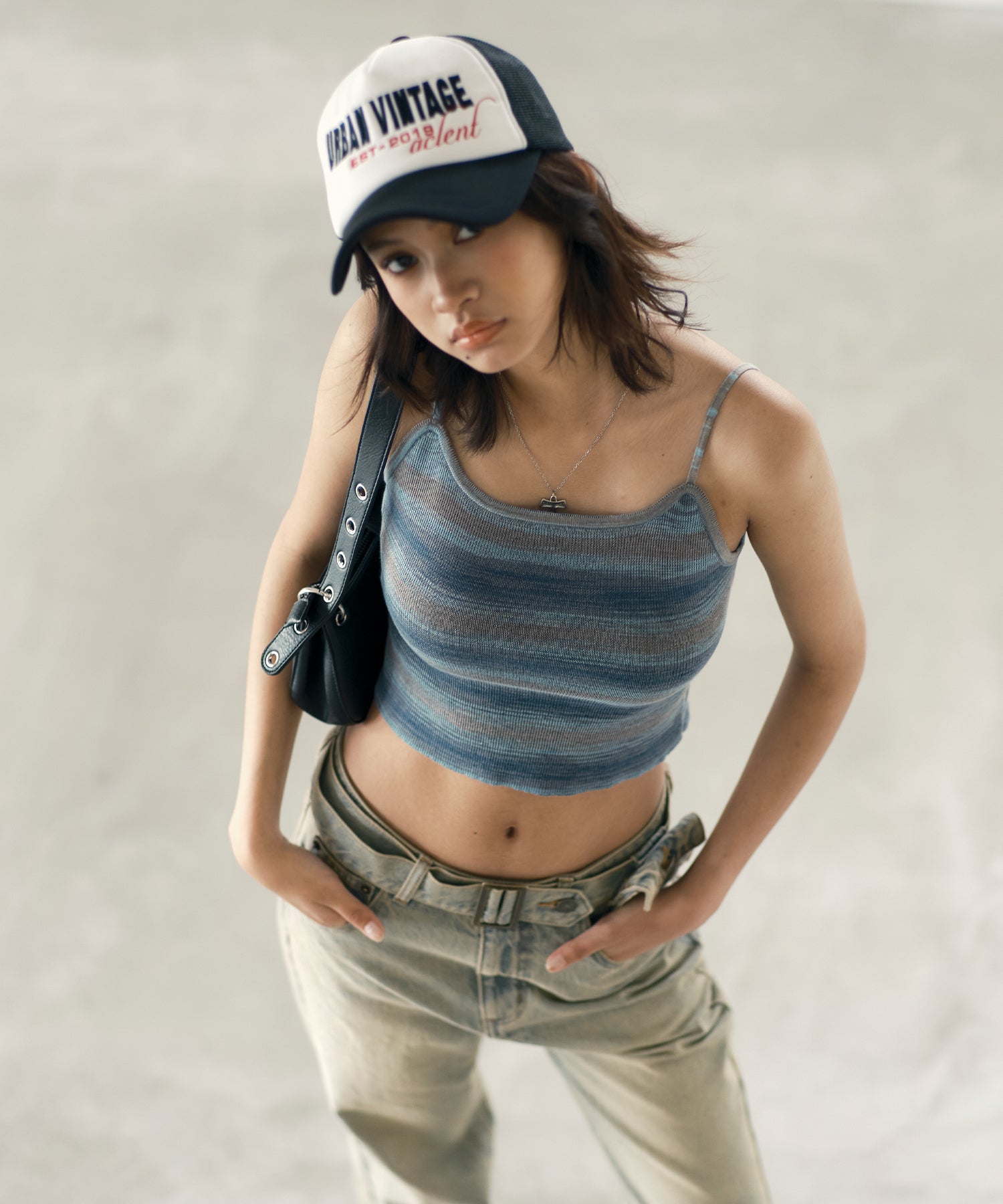 MODEL:170cm/COLOR:BLUE/SIZE:F