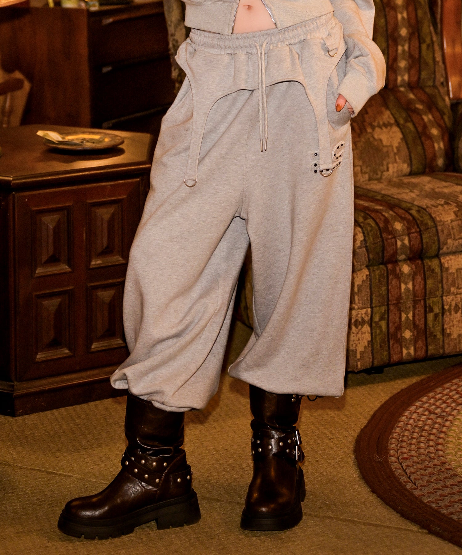 MODEL:163cm/COLOR:GRAY/SIZE:M