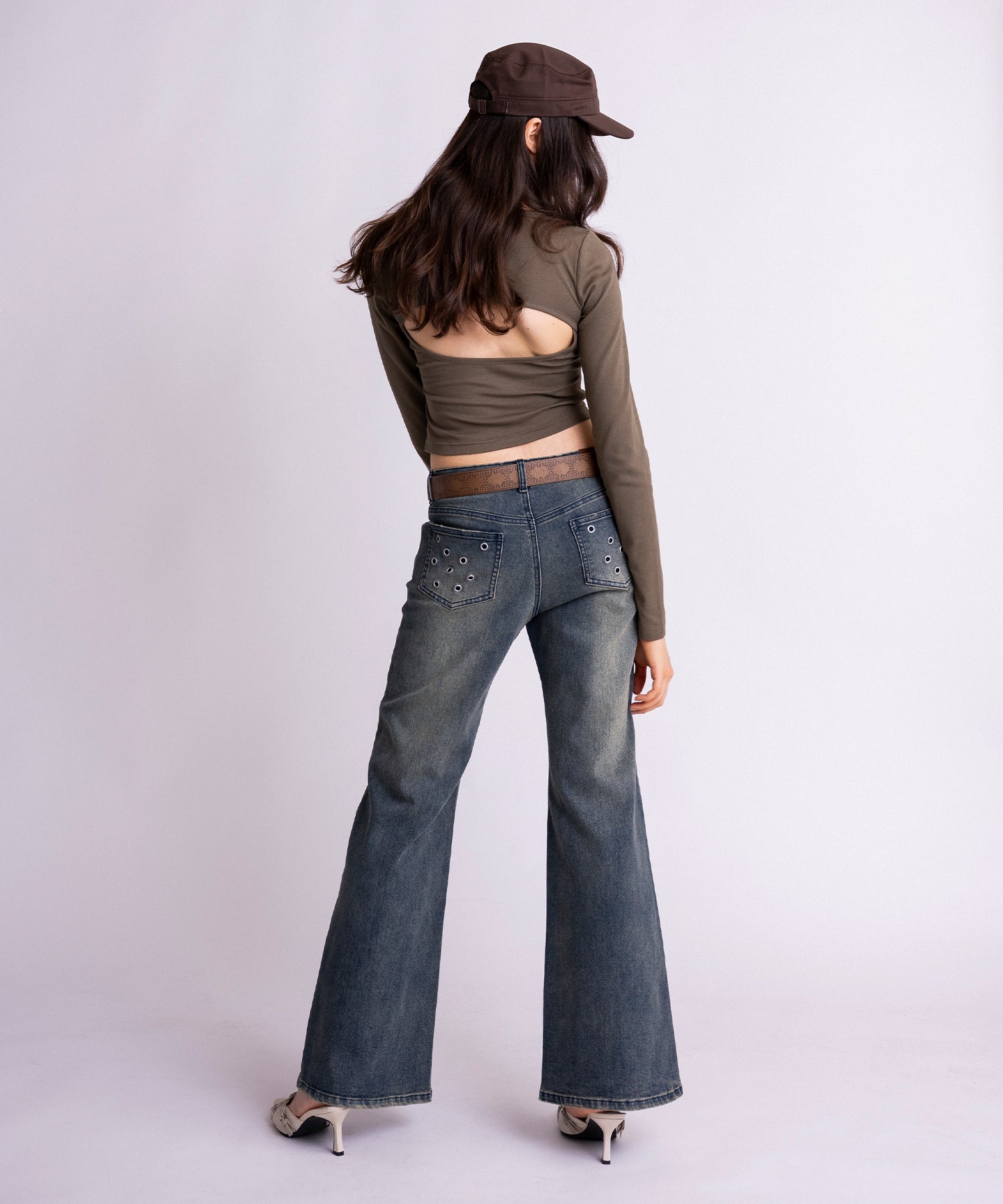 MODEL:171cm/COLOR:LIGHT BLUE/SIZE:モデルサイズ［股下79cm］