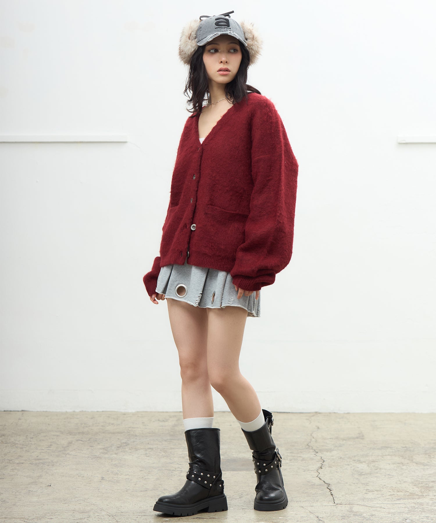 MODEL:163cm/COLOR:GRAY/SIZE:S
