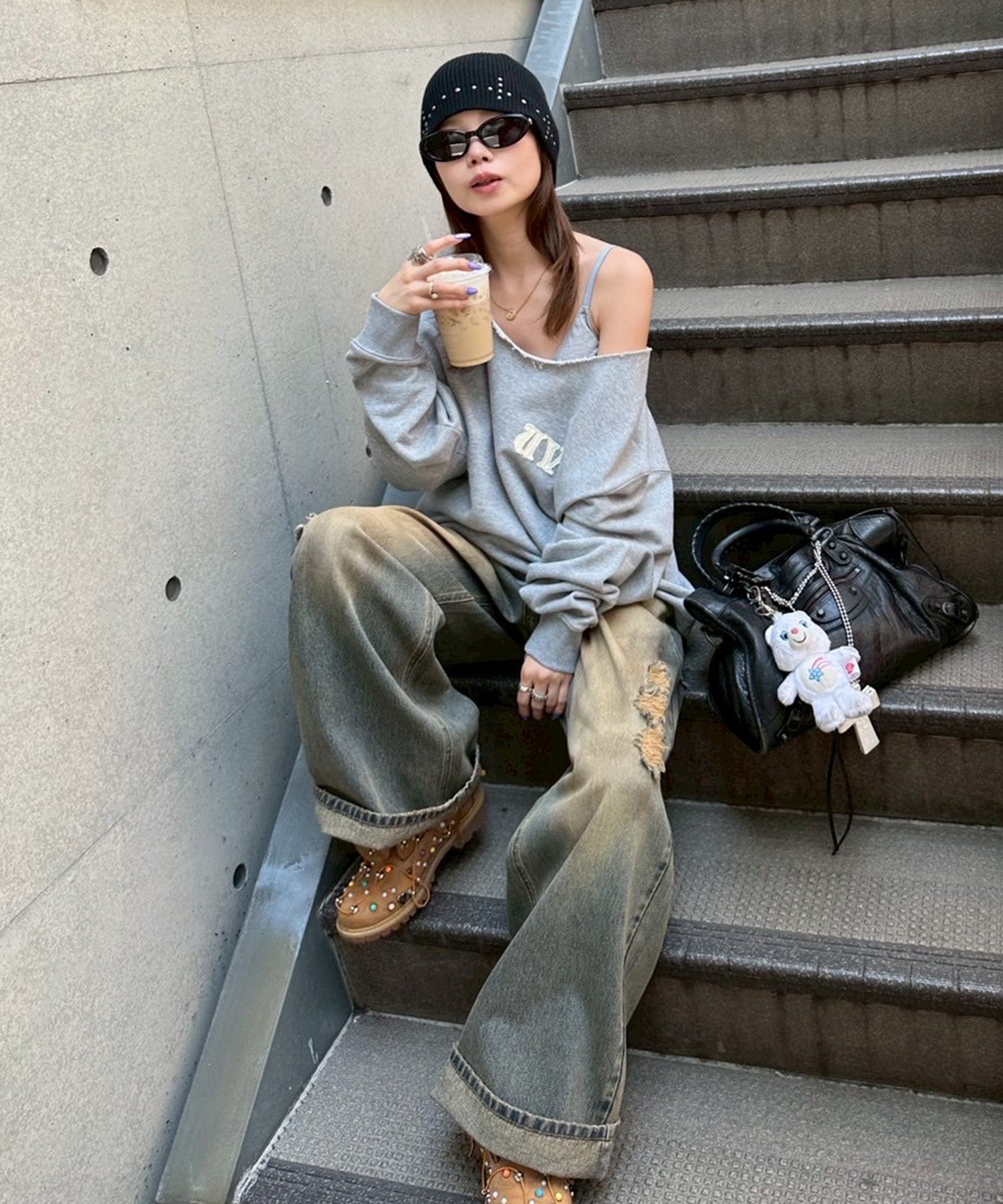 STAFF:155cm/COLOR:GRAY/SIZE:F