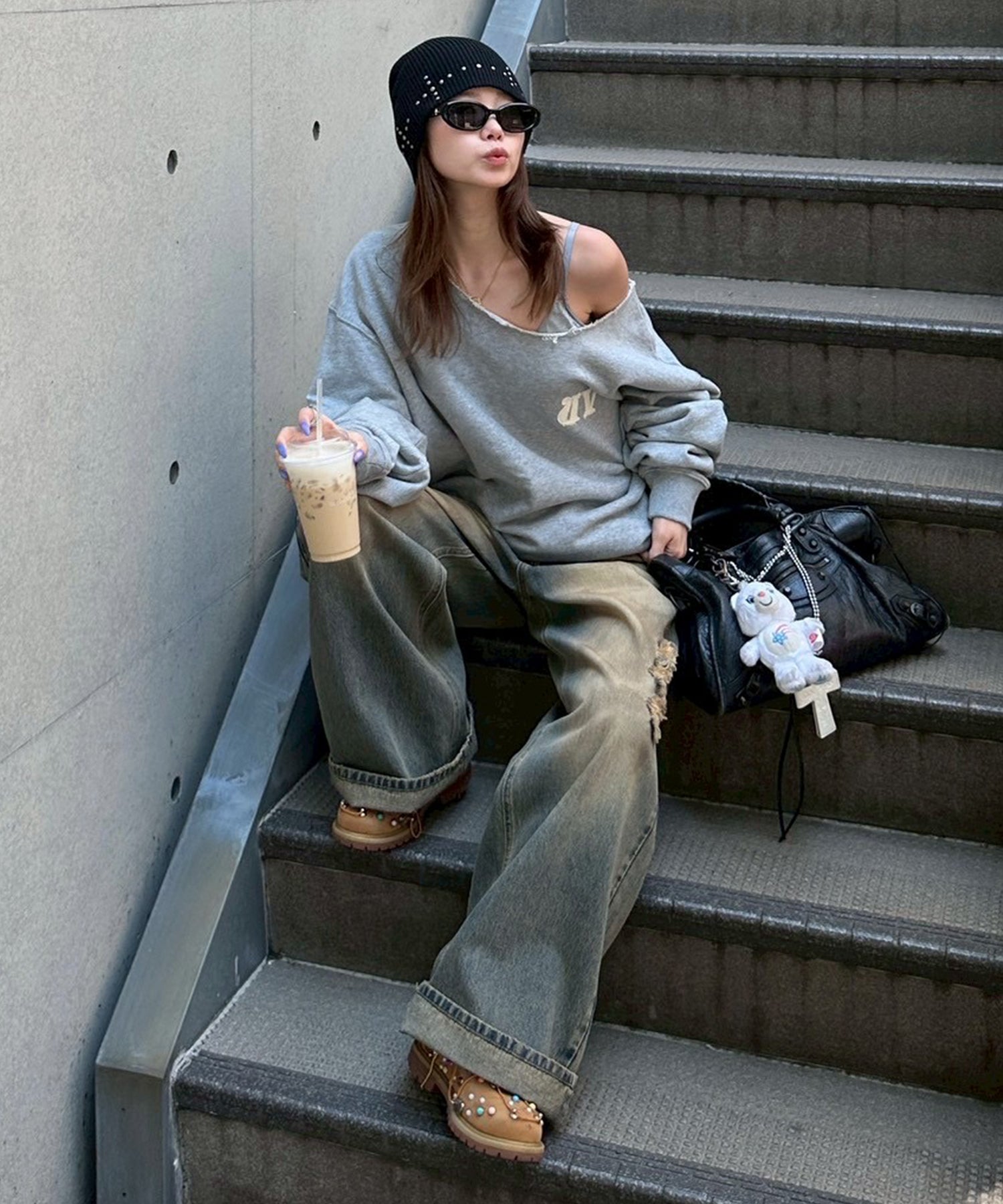 STAFF:155cm/COLOR:GRAY/SIZE:F
