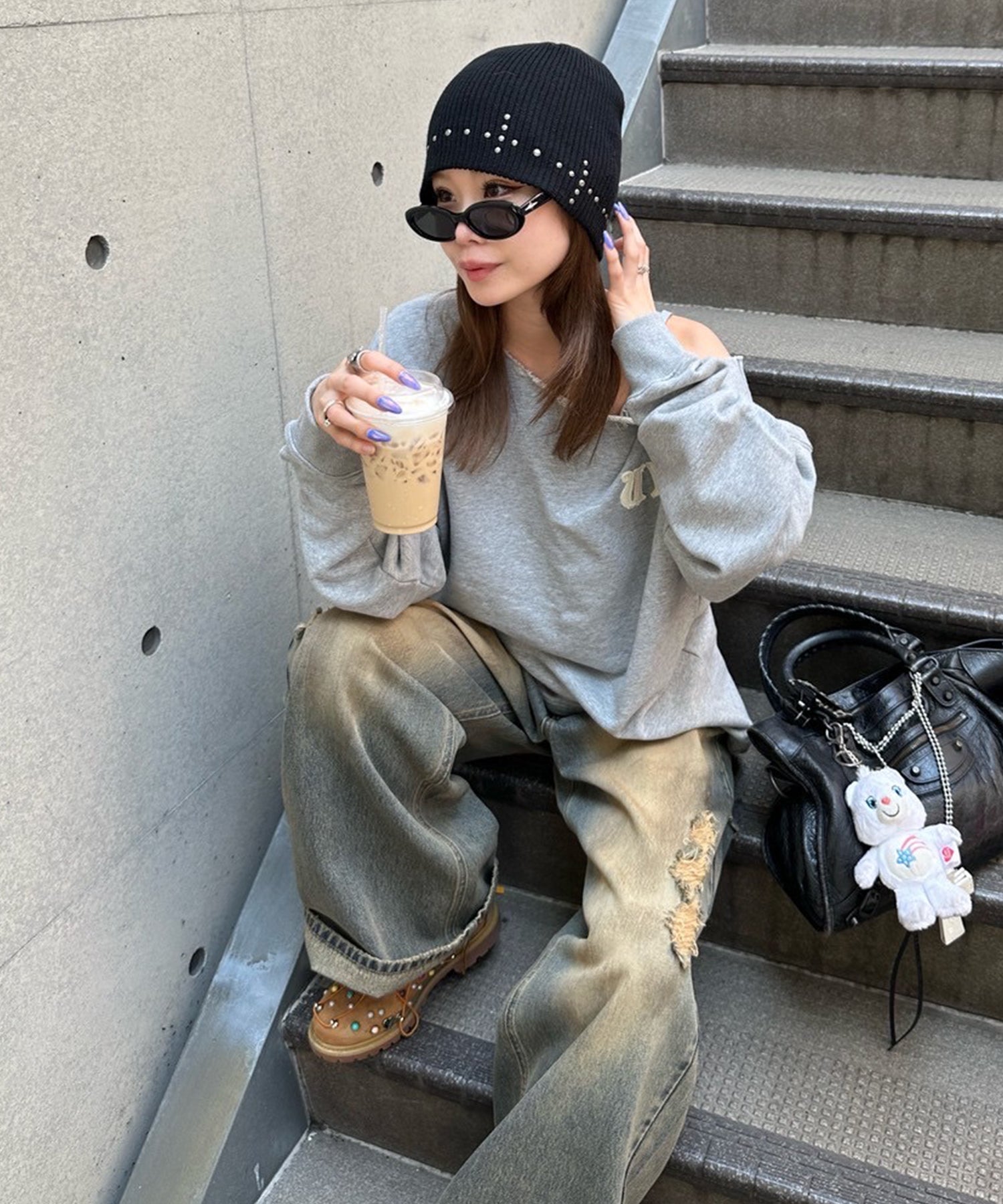STAFF:155cm/COLOR:GRAY/SIZE:F