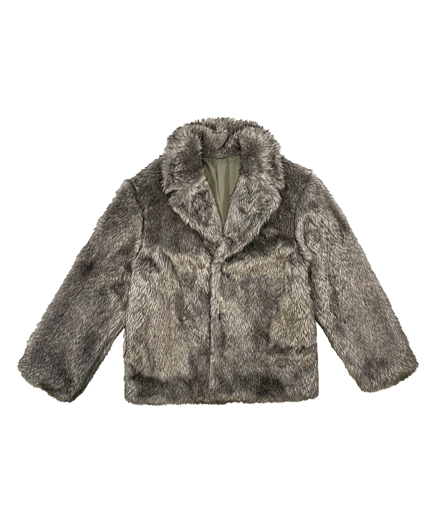 Stand collar volume fur coat