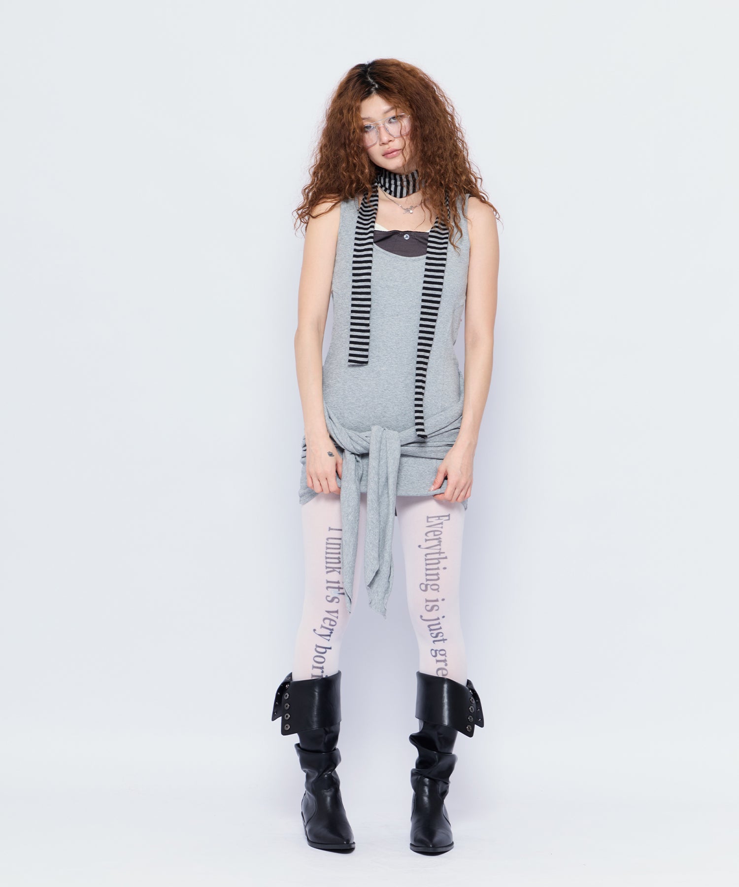 MODEL:168cm/COLOR:GRY/SIZE:F
