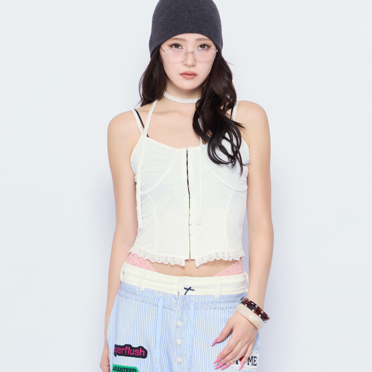 トップス aclent Logo Corset Camisole Logo Corset Camisole｜ACLENT（アクレント）