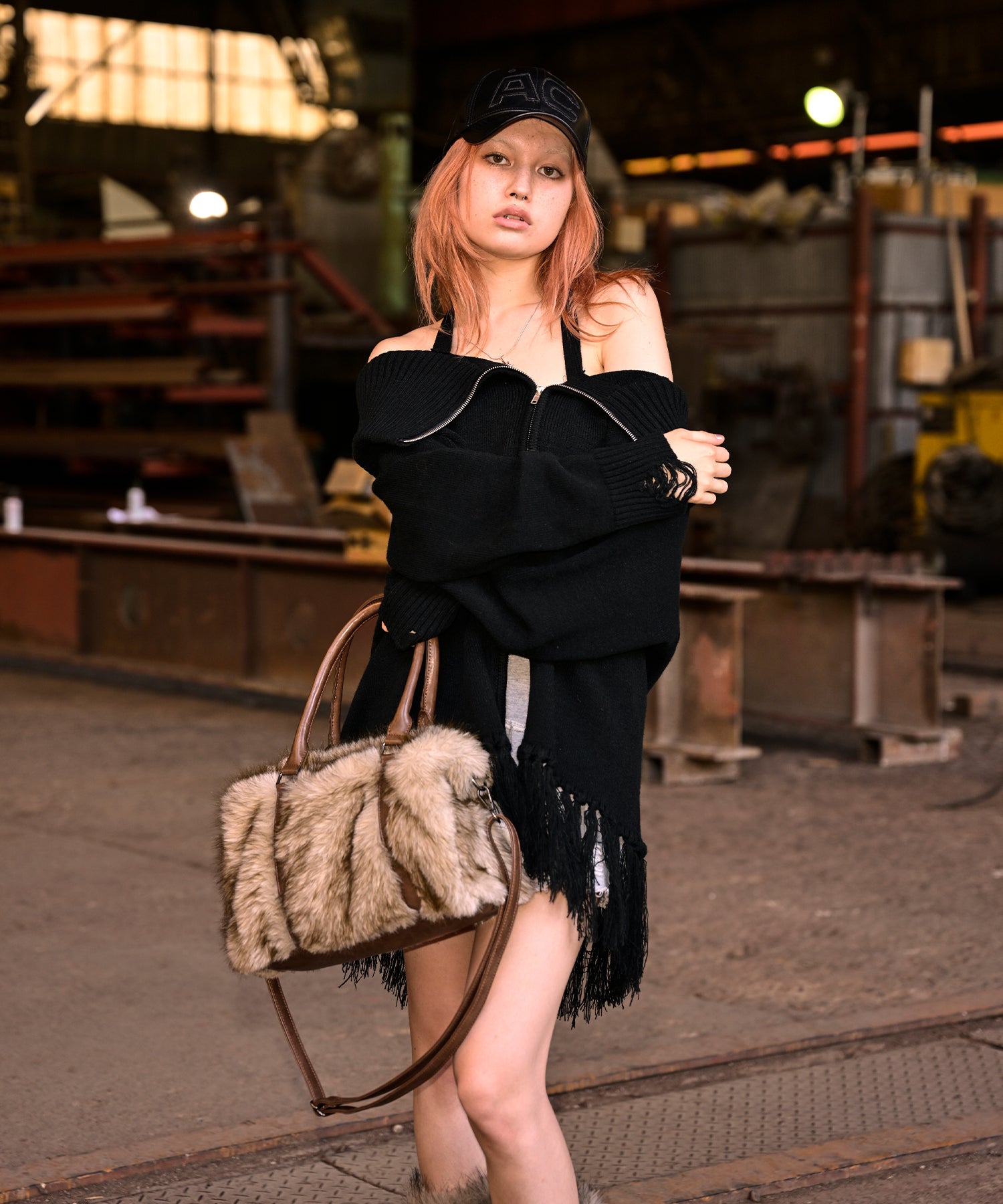 MODEL:170cm/COLOR:BLACK/SIZE:F