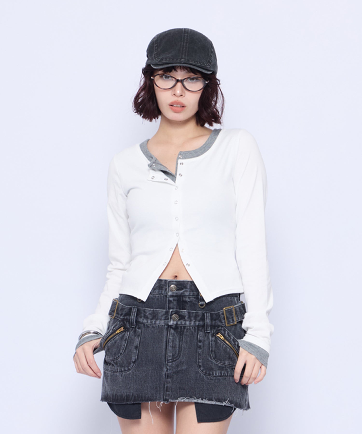 MODEL:165cm/COLOR:WHT/SIZE:F