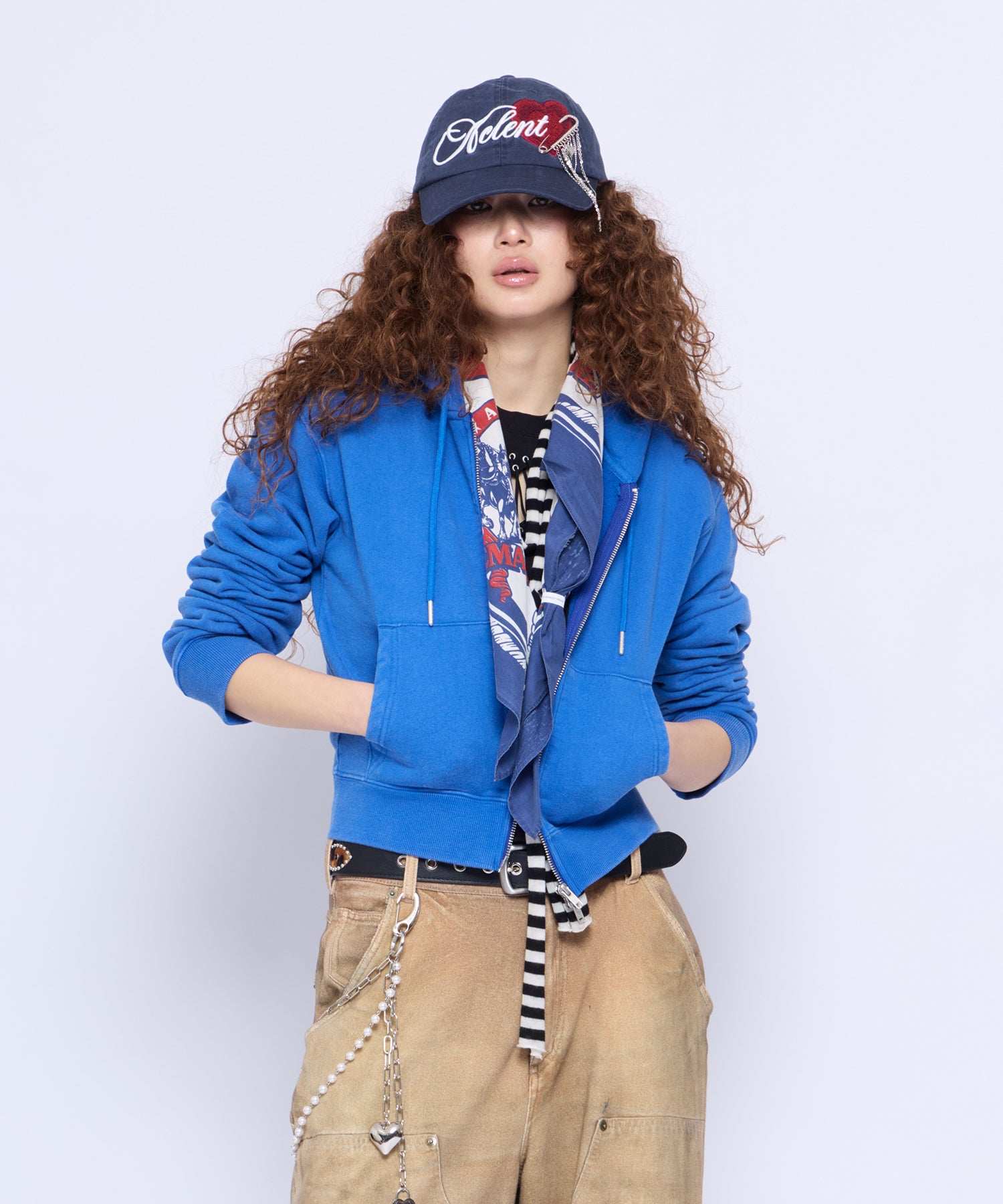 MODEL:168cm/COLOR:BLU/SIZE:F