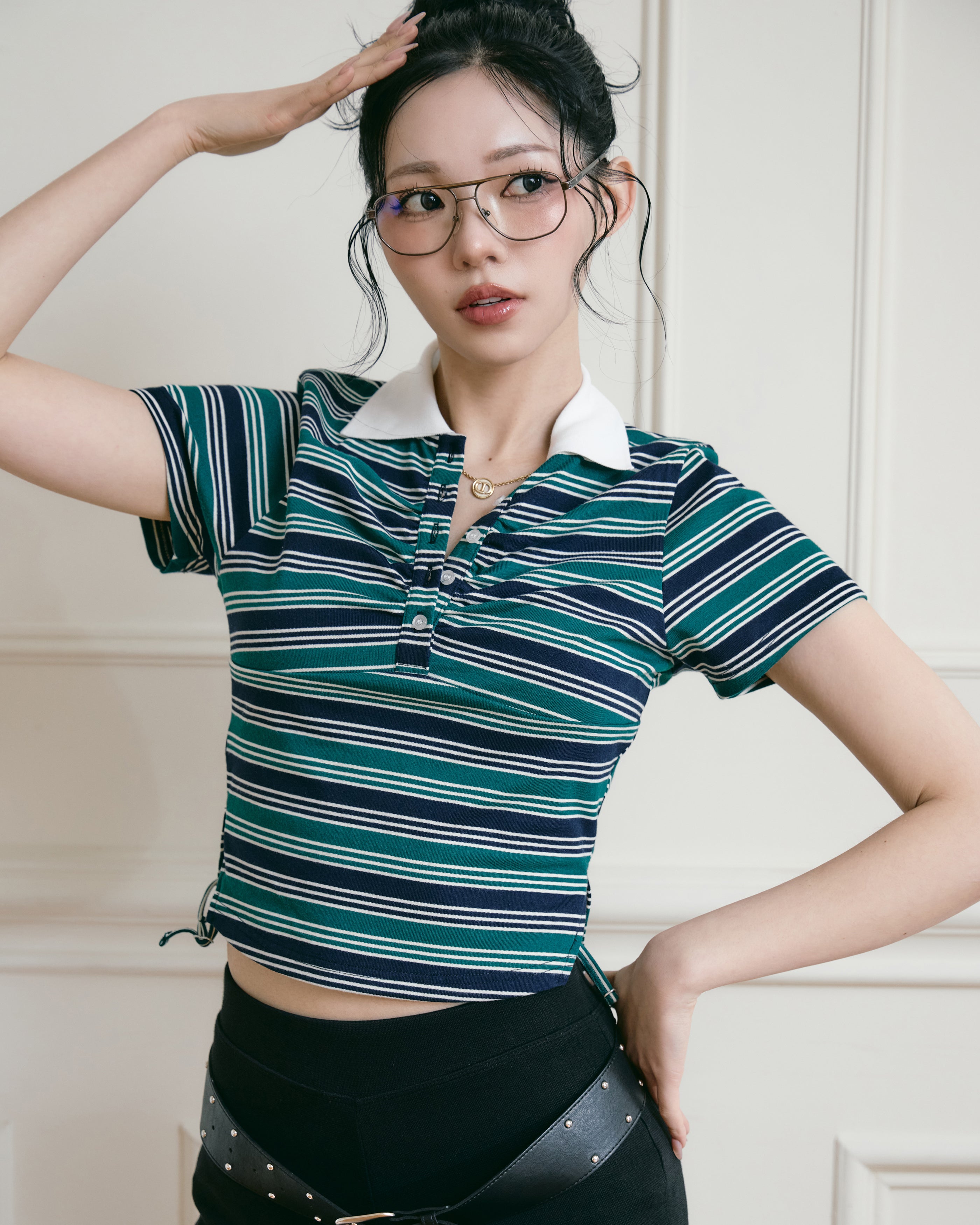 MODEL:170cm/COLOR:GRN/SIZE:F
