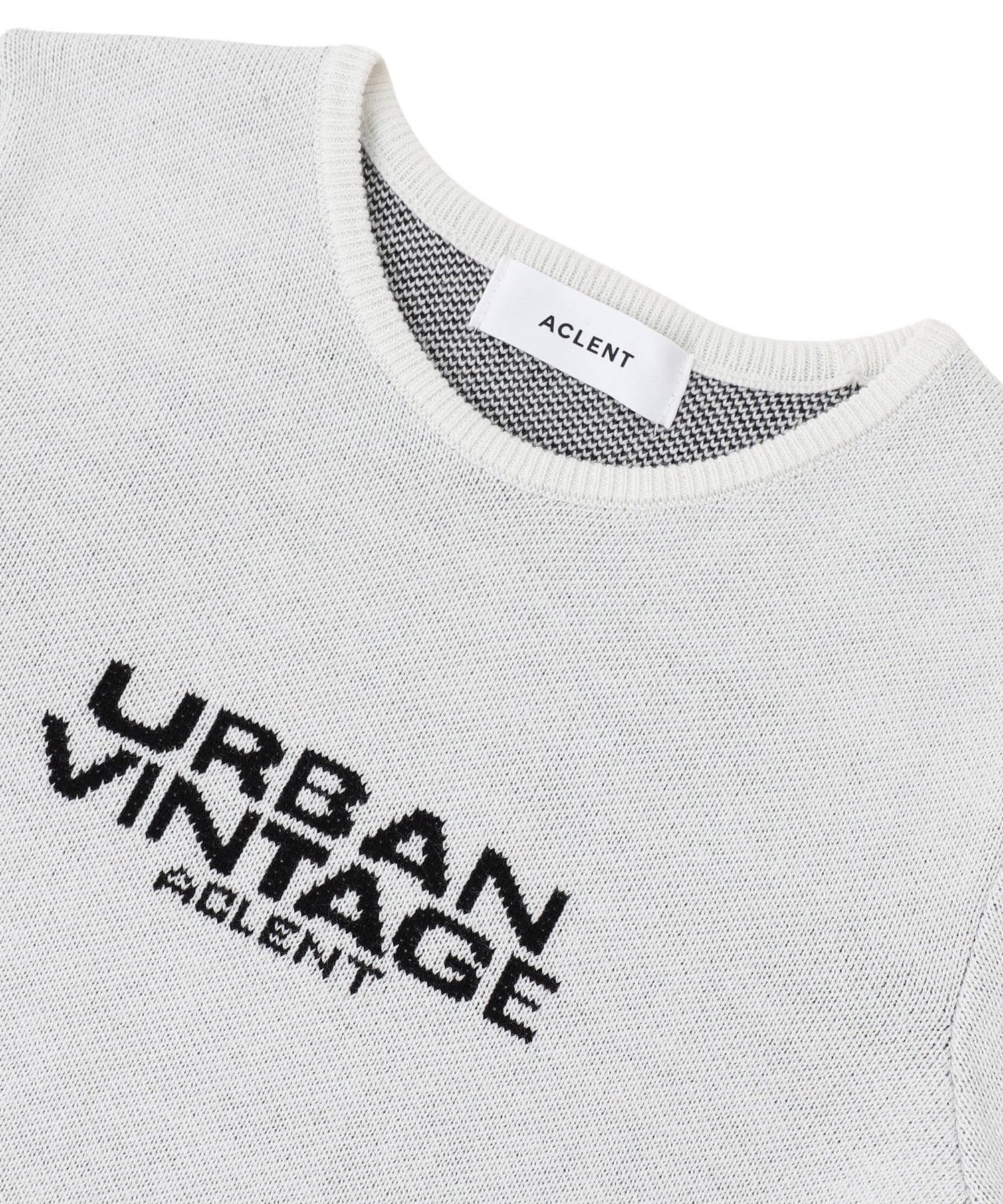 Jacquard logo mini tee｜ACLENT（アクレント）