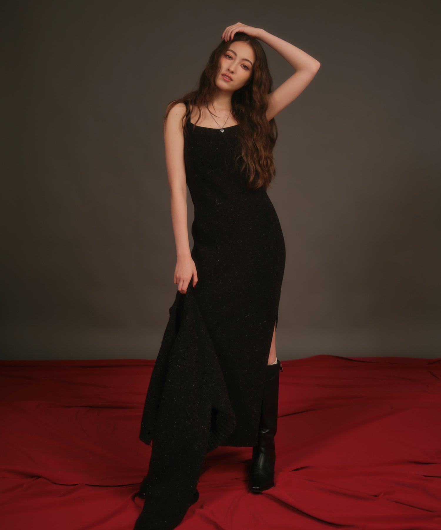 MODEL:163cm/COLOR:BLACK/SIZE:F