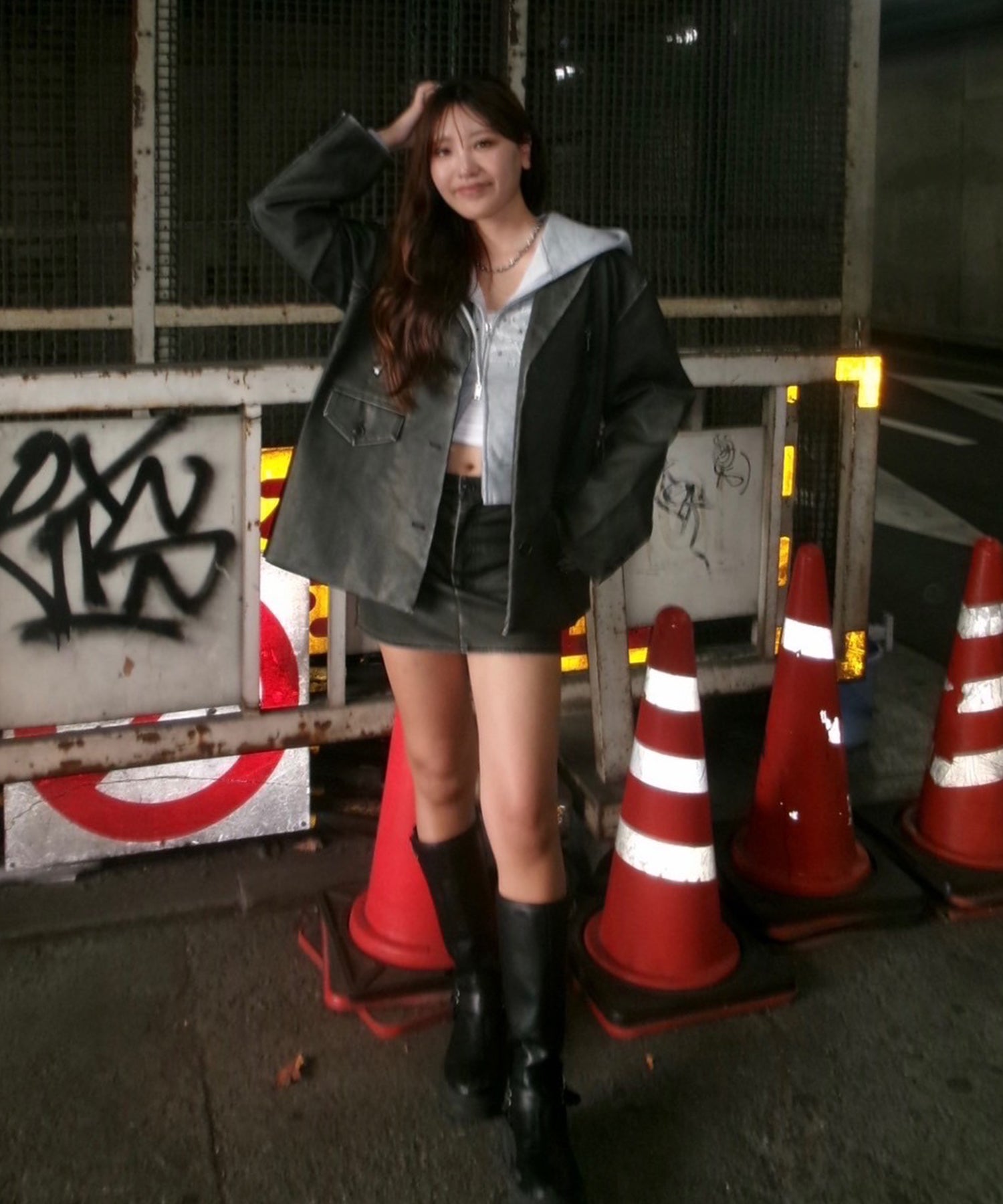 ピグメントフェイクレザーテーラードジャケット｜ACLENT（アクレント）