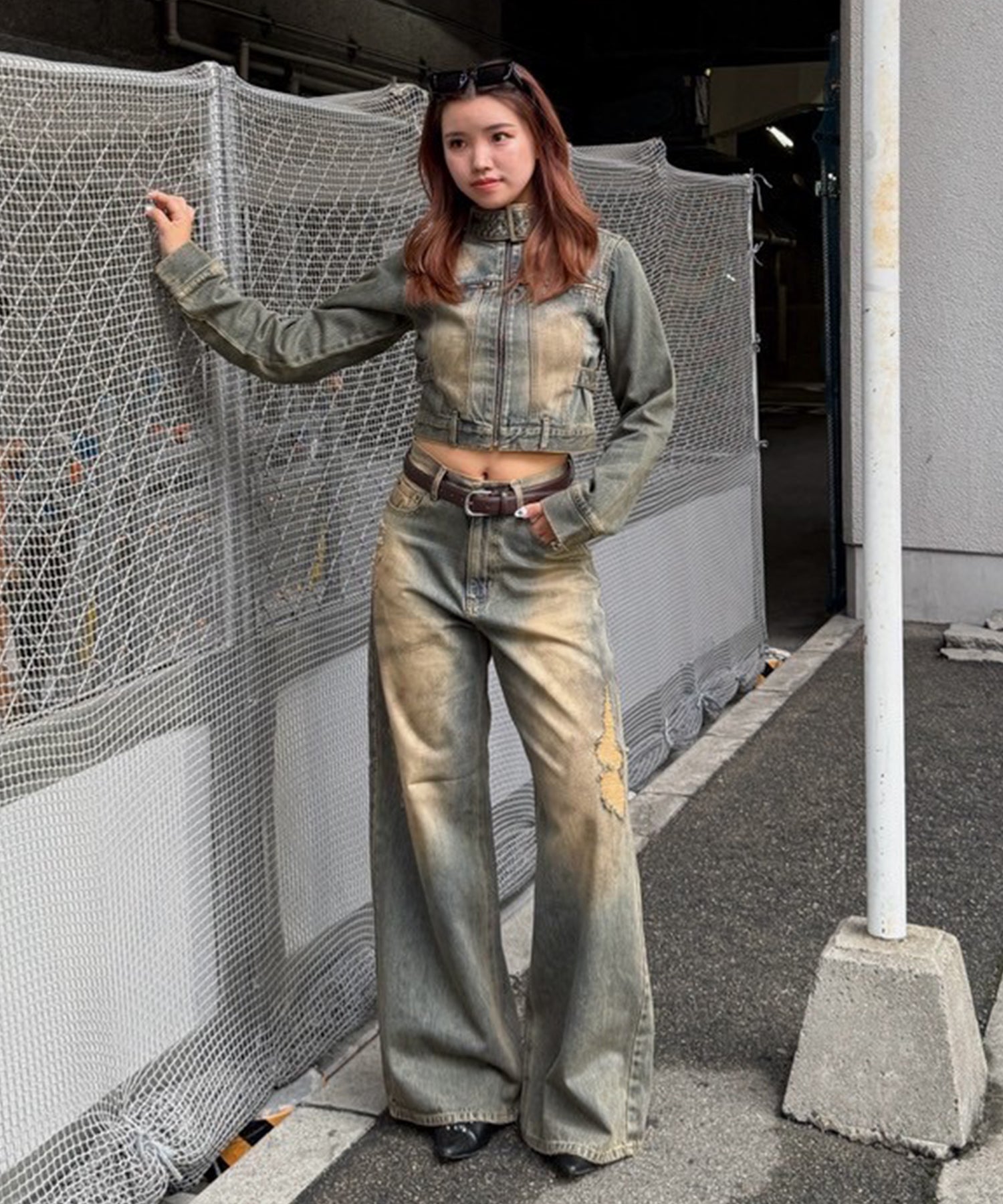 STAFF:163cm/COLOR:BLUE/SIZE:M