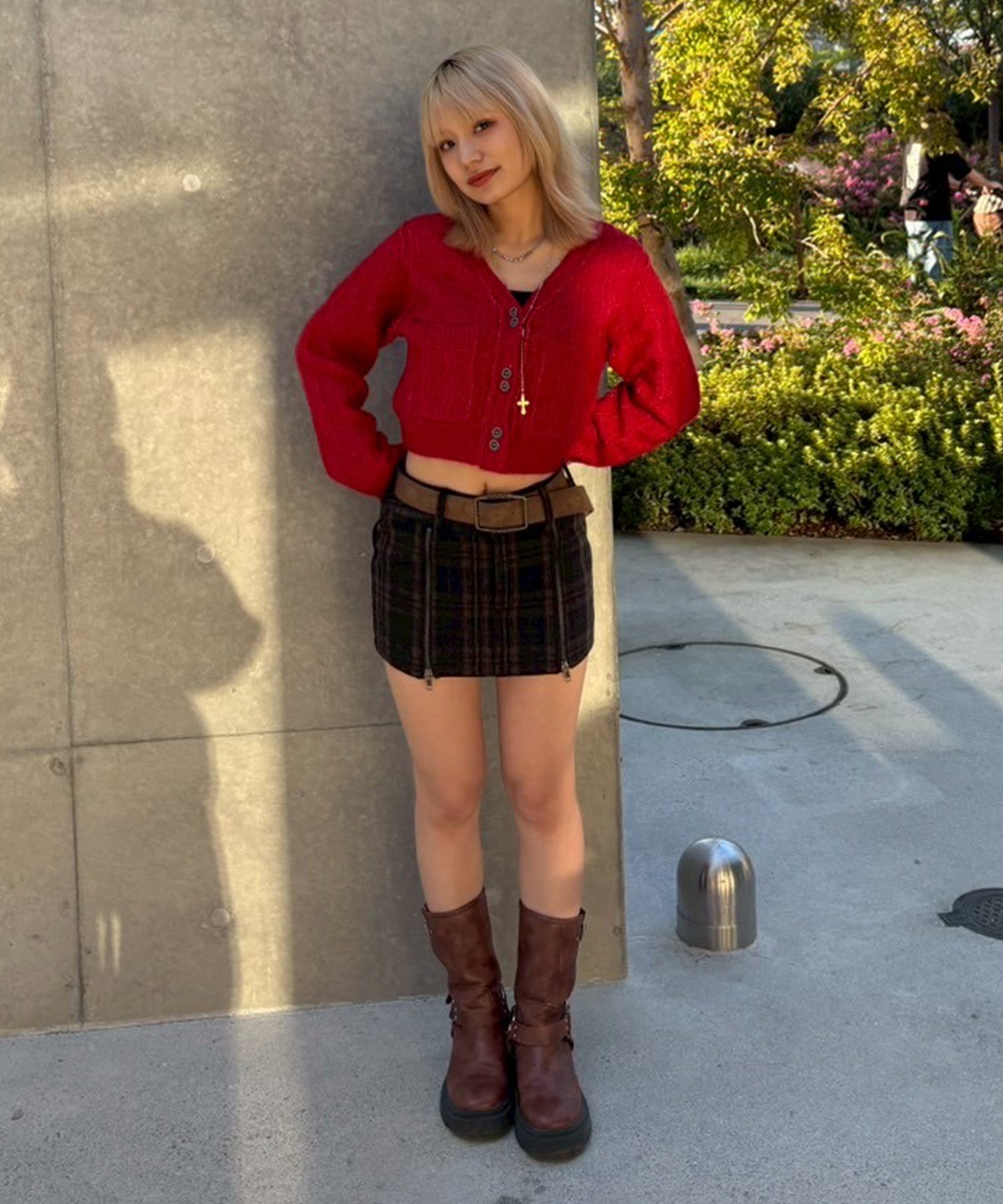 STAFF:151cm/COLOR:RED/SIZE:F