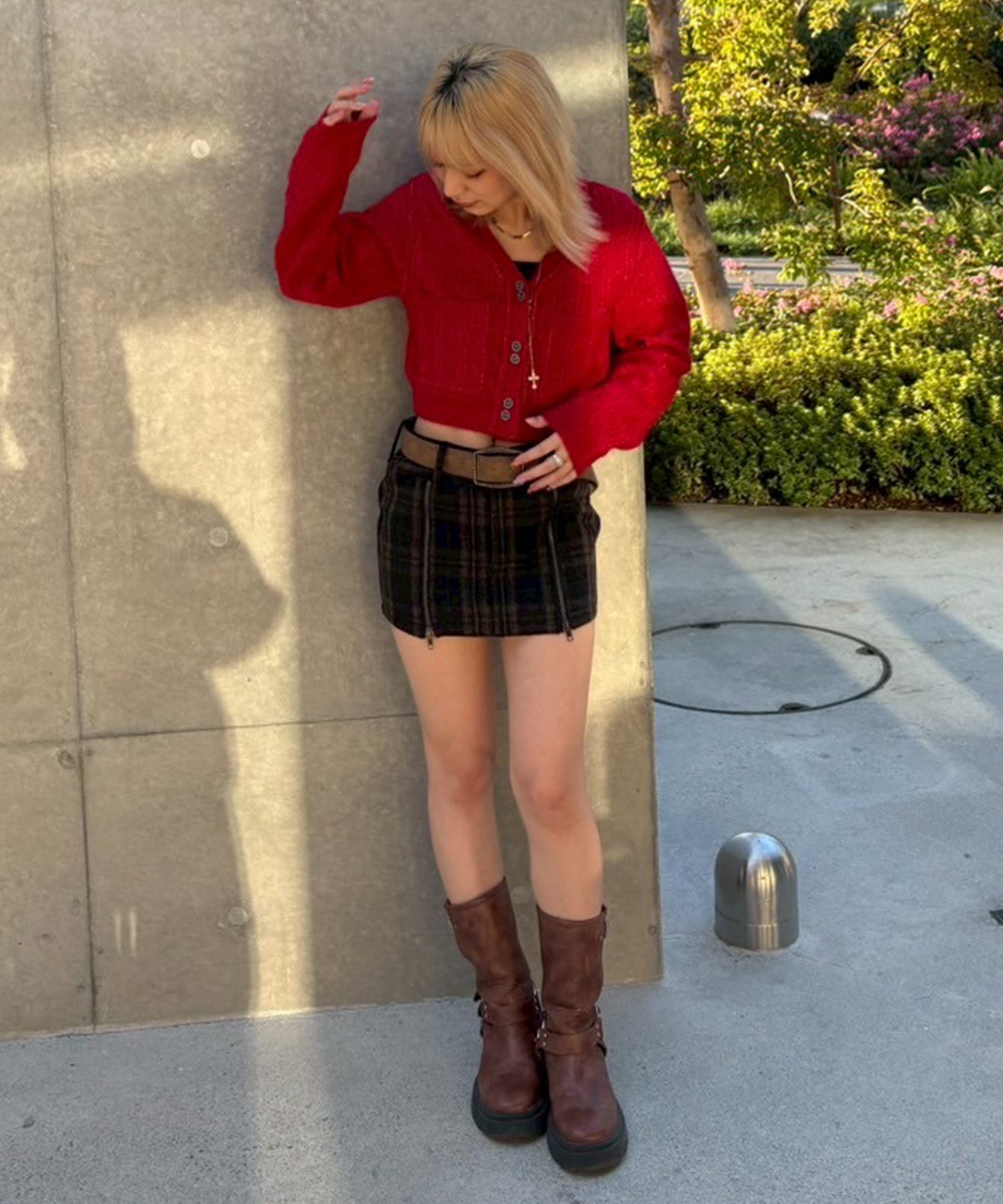 STAFF:151cm/COLOR:RED/SIZE:F