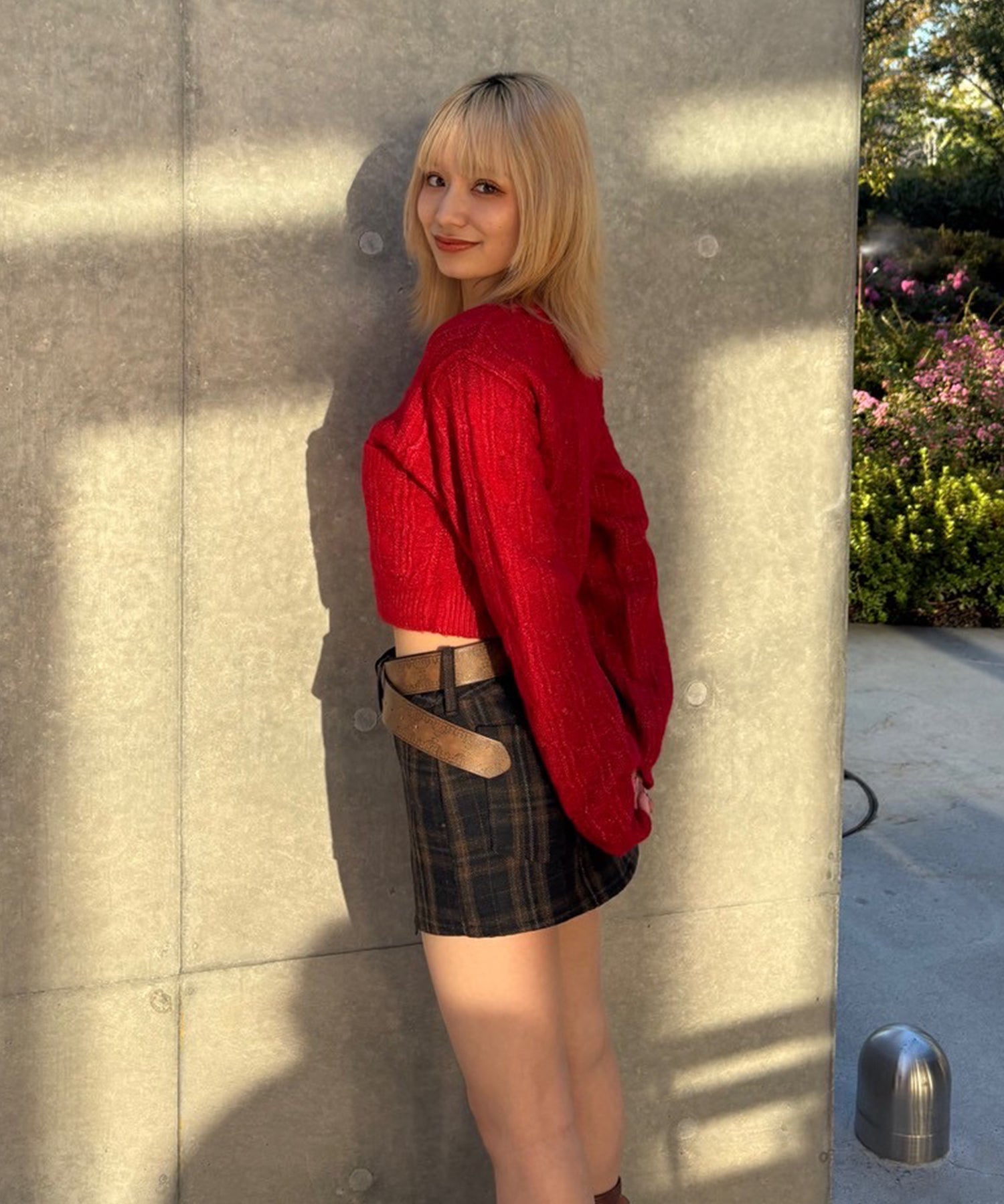 STAFF:151cm/COLOR:RED/SIZE:F