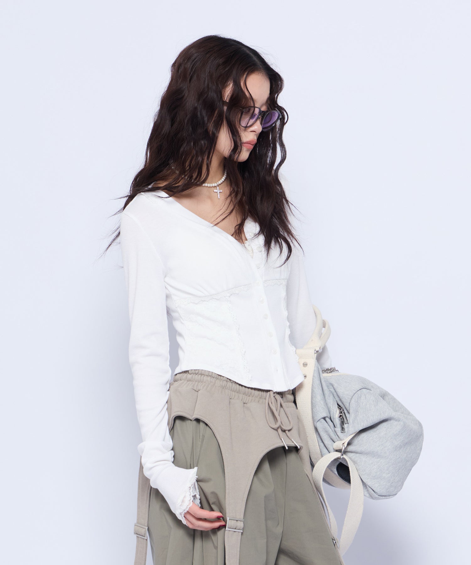 MODEL:160cm/COLOR:WHT/SIZE:F