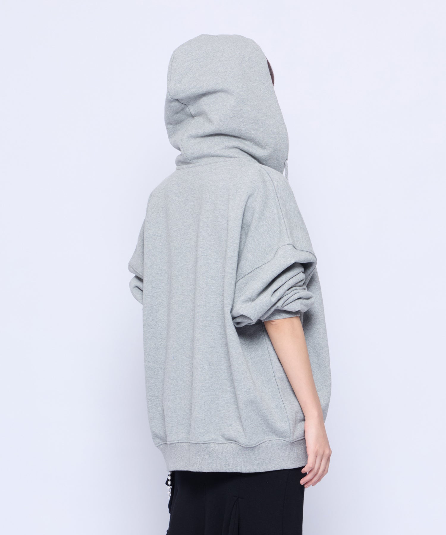 Oversized ジップ フーディー XLARGE（エクストラ ラージ） ジップパーカー ALLOVER EMBROIDERY ZIP