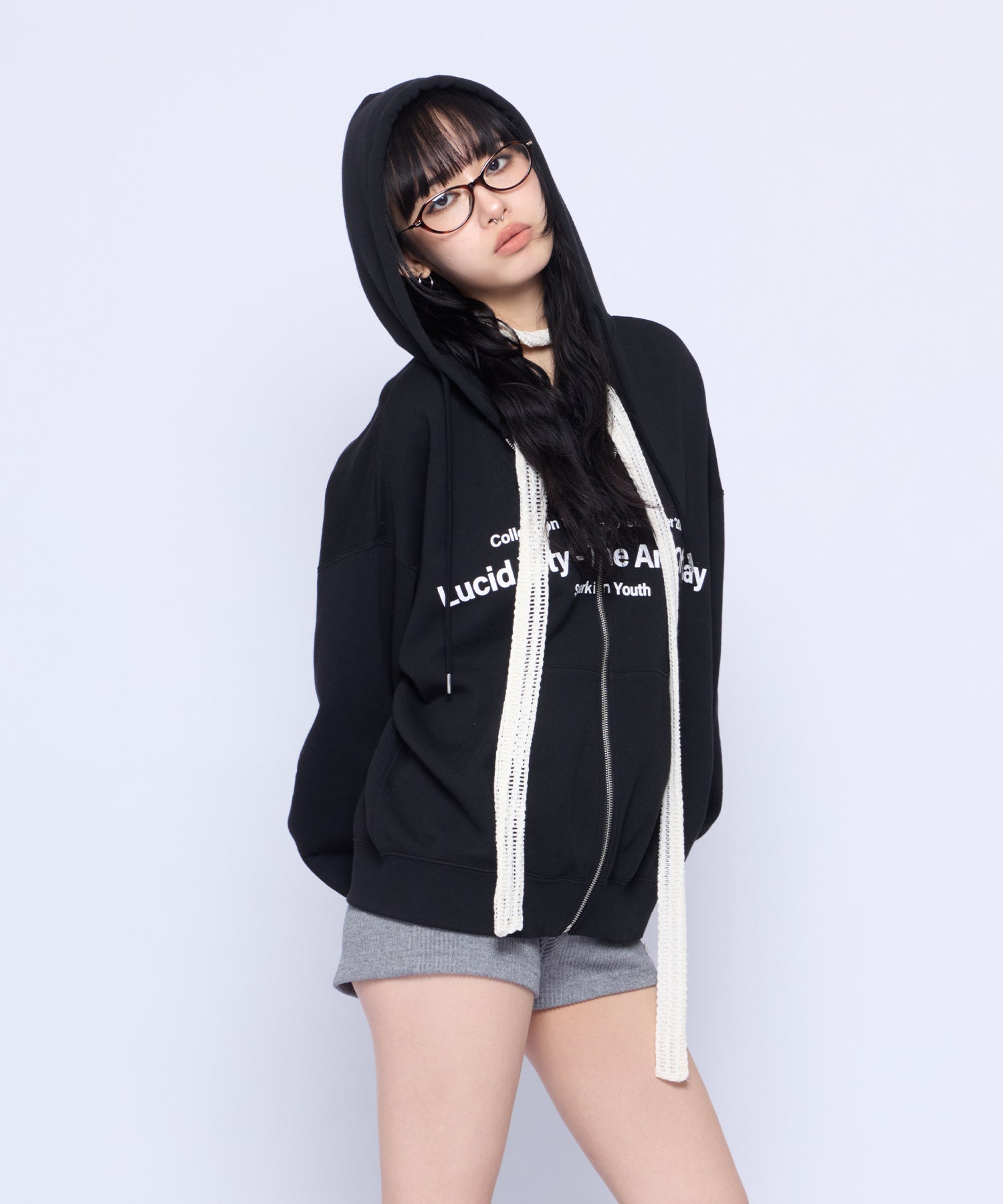 Angel Heart Logo Zip Hoodie｜ACLENT（アクレント）