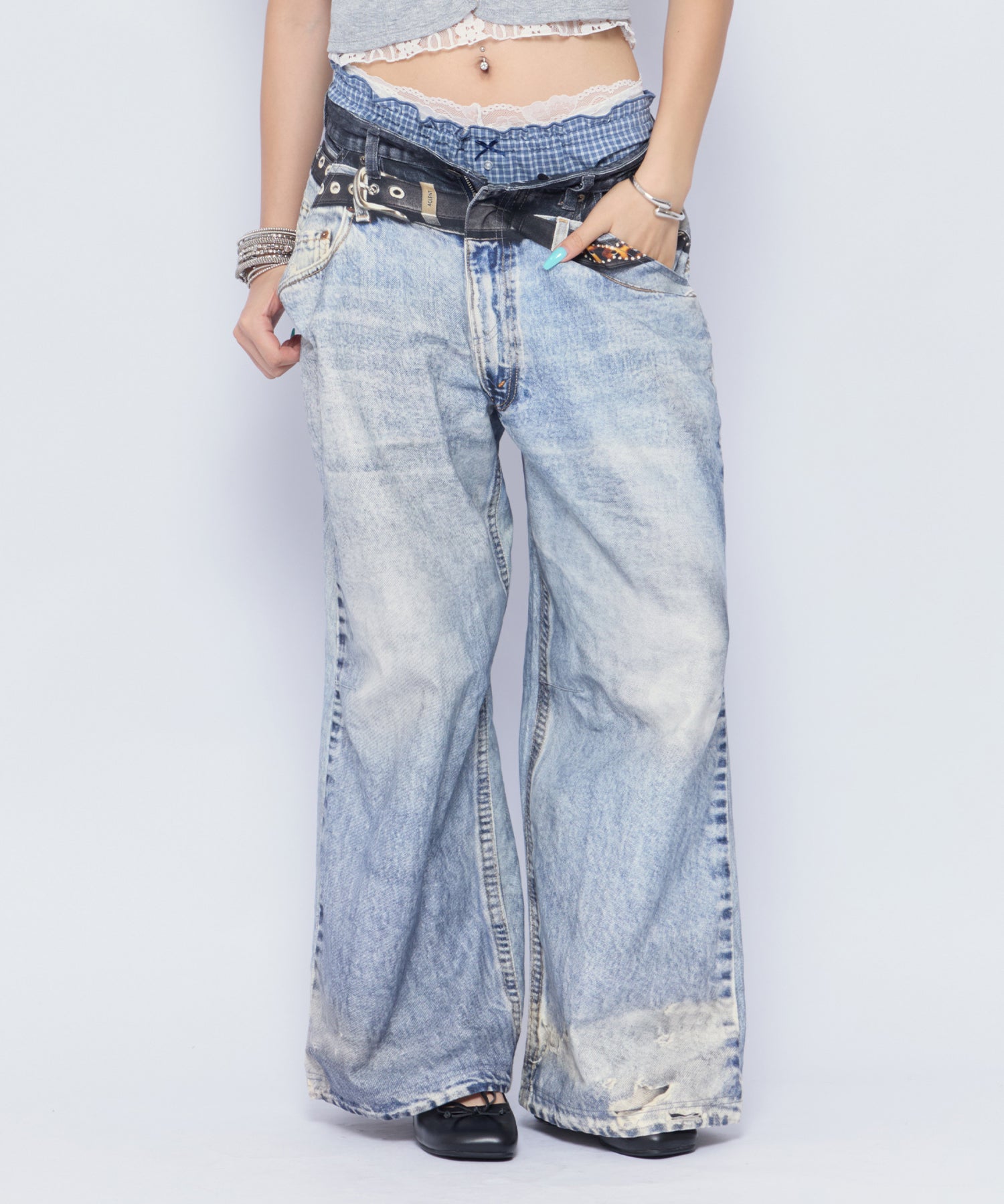 MODEL:170cm/COLOR:BLU/SIZE:F