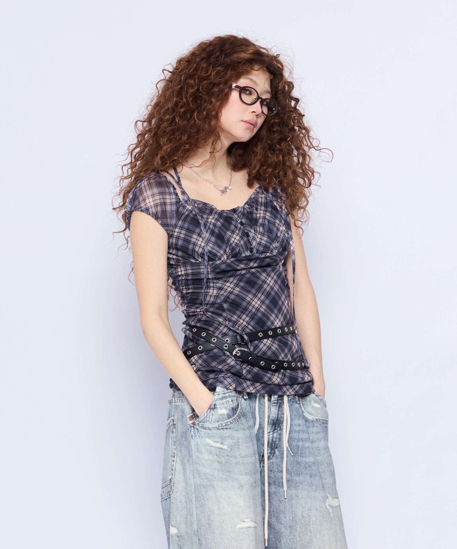 MODEL:168cm/COLOR:NVY/SIZE:F