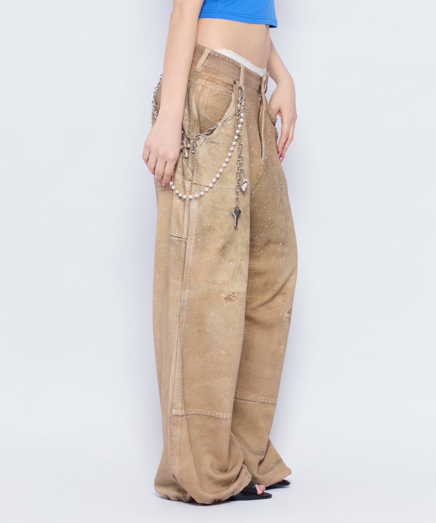 MODEL:170cm/COLOR:BEG/SIZE:F