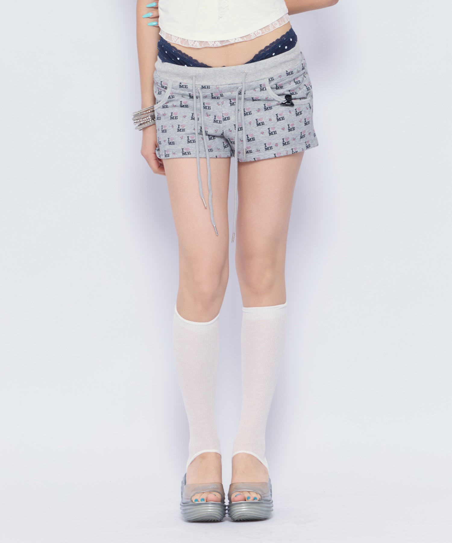 MODEL:170cm/COLOR:GRY/SIZE:F