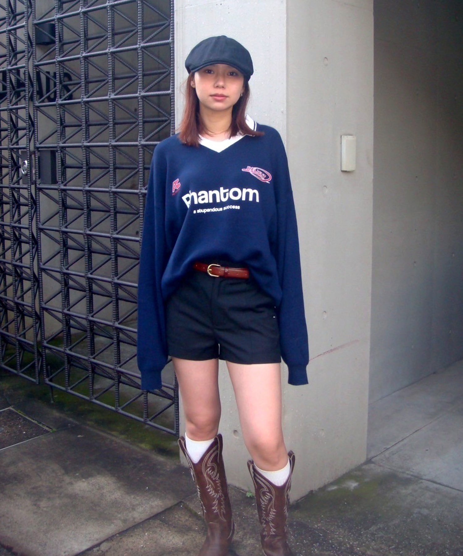 STAFF:159cm/COLOR:NAVY/SIZE:F