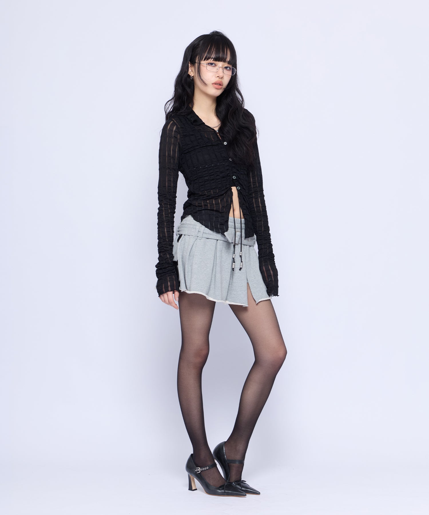 MODEL:172cm/COLOR:GRY/SIZE:M