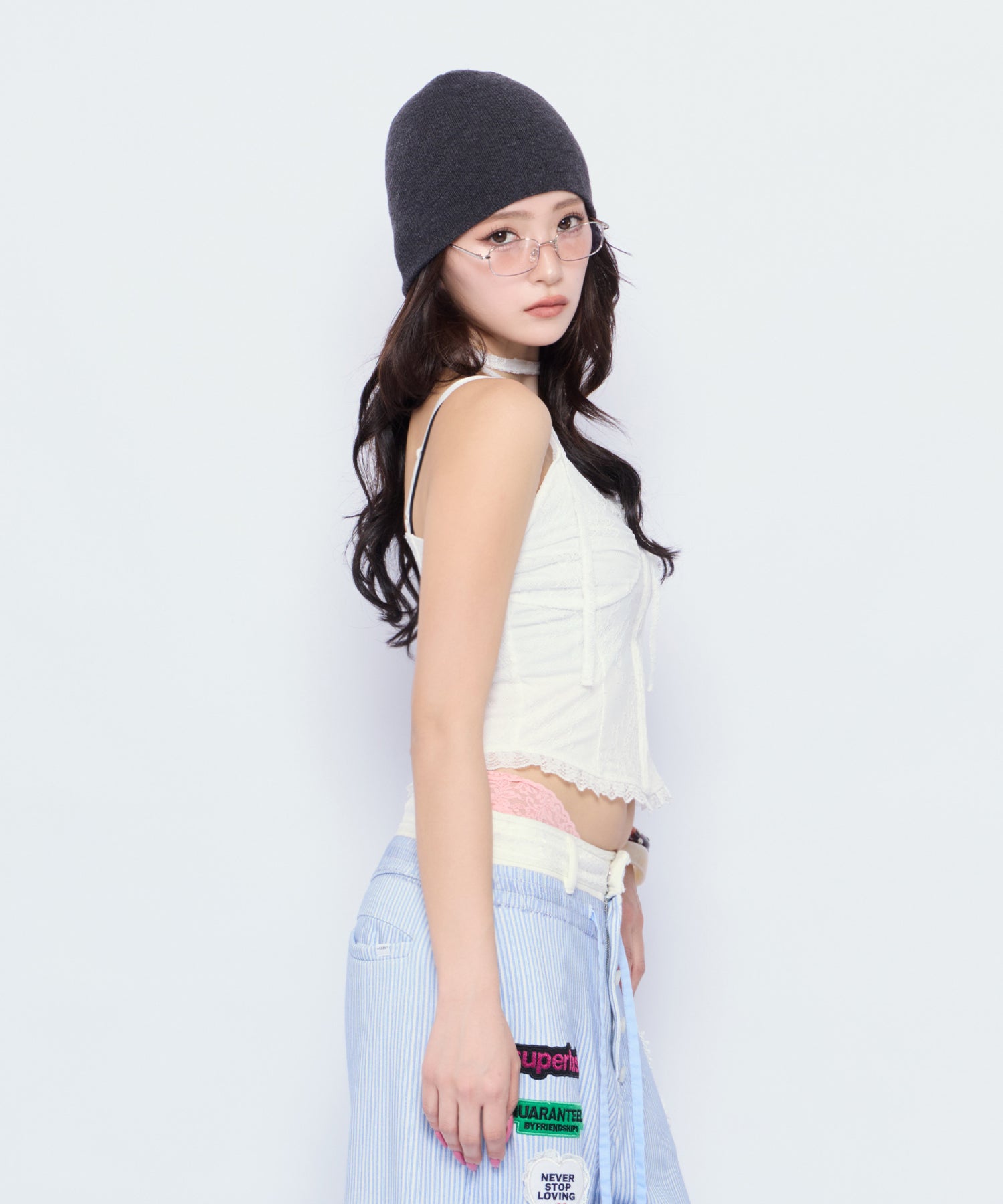 MODEL:170cm/COLOR:WHT/SIZE:F