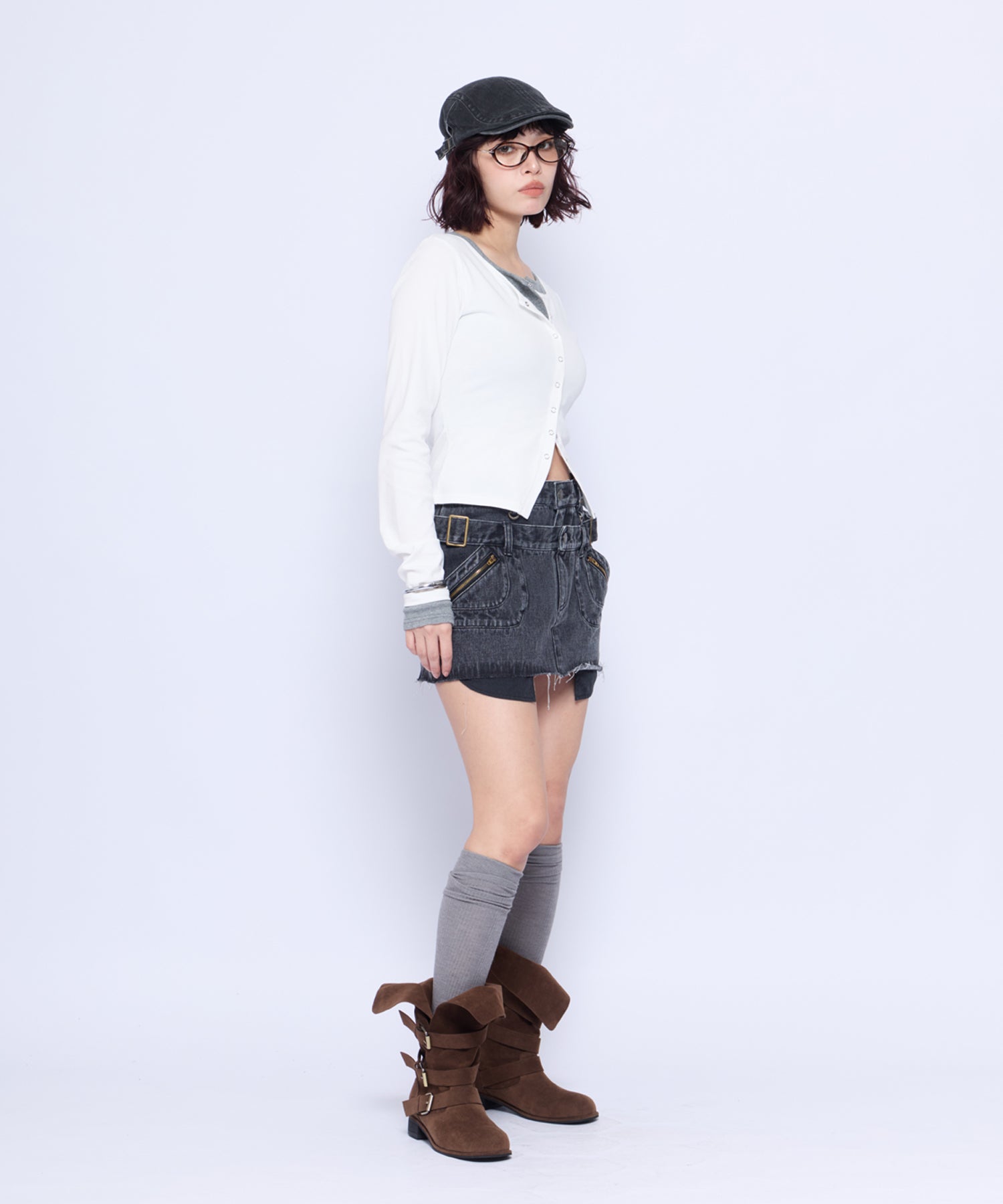 Double-Waist Mini Skirt｜ACLENT（アクレント）