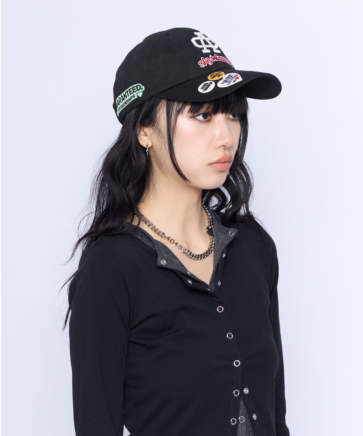 Multi Patch Logo Cap
