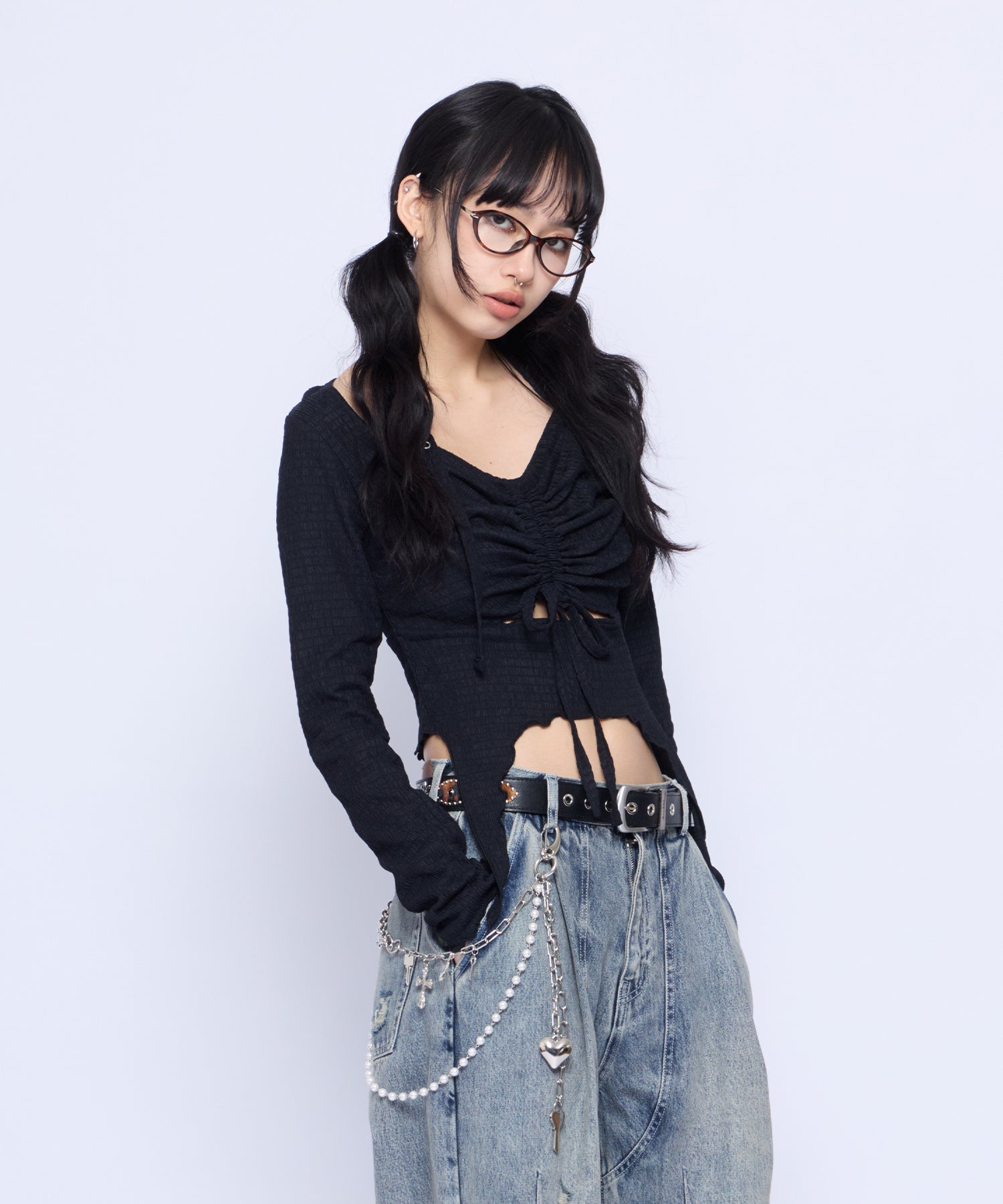 MODEL:172cm/COLOR:BLK/SIZE:F