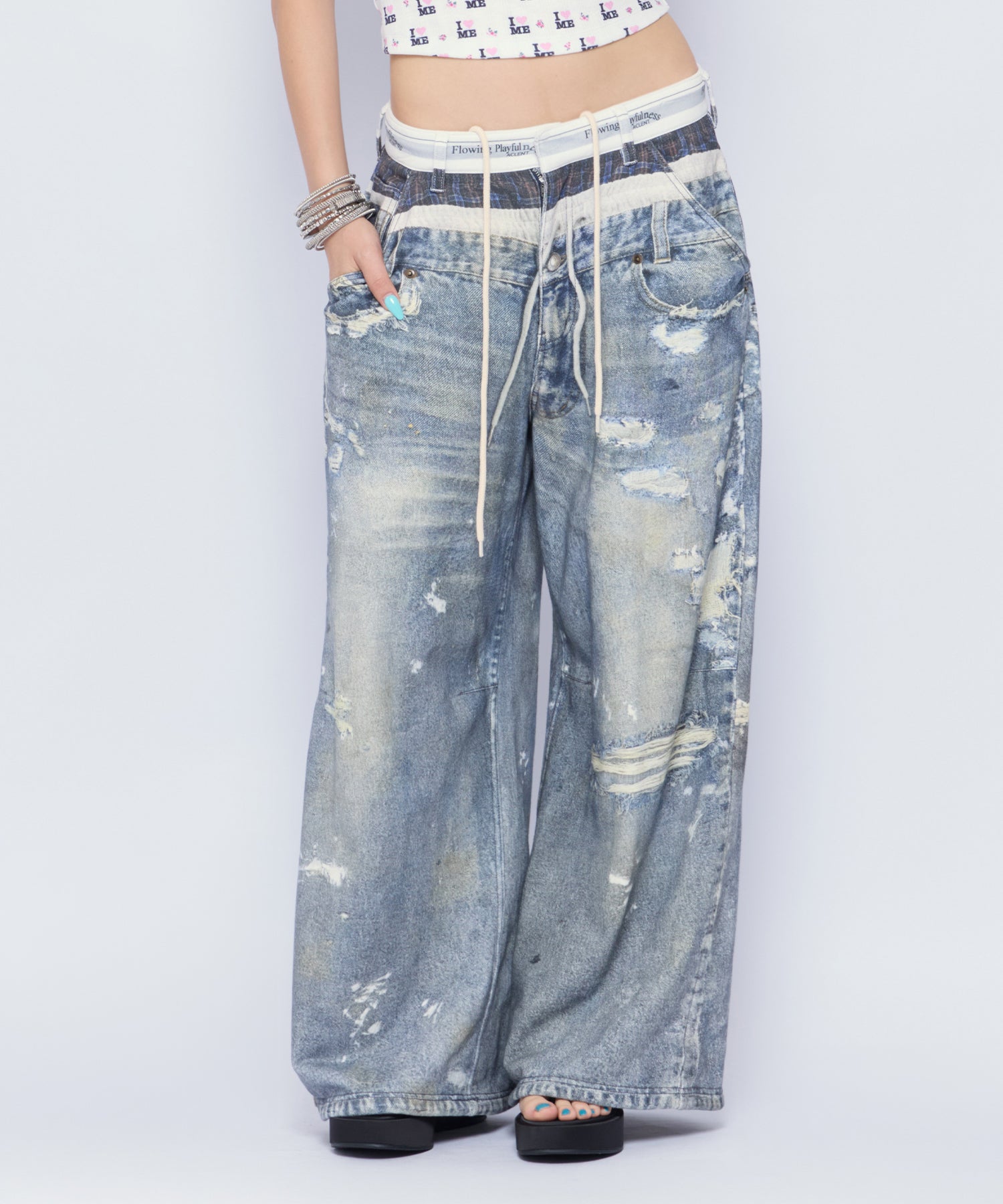 MODEL:170cm/COLOR:BLU/SIZE:F