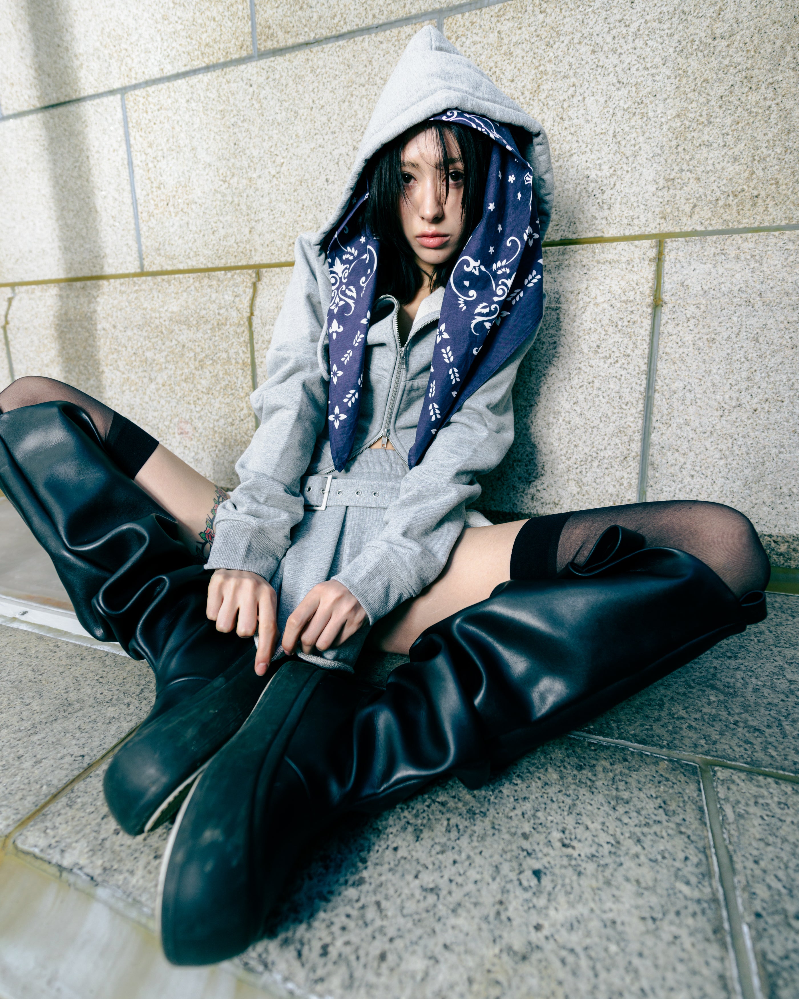 MODEL:169cm/COLOR:GRY/SIZE:F	