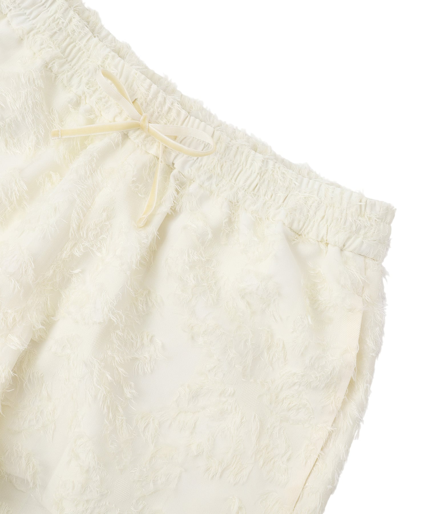 Fringe jacquard relaxy short pants