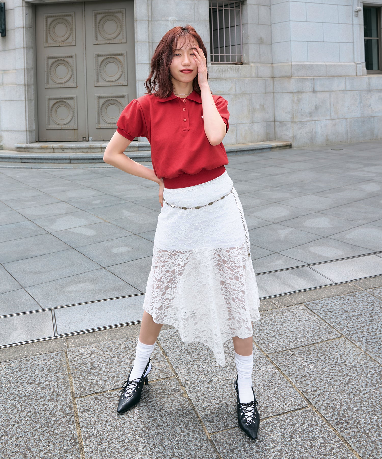 miyu:155cm/COLOR:RED/SIZE:F