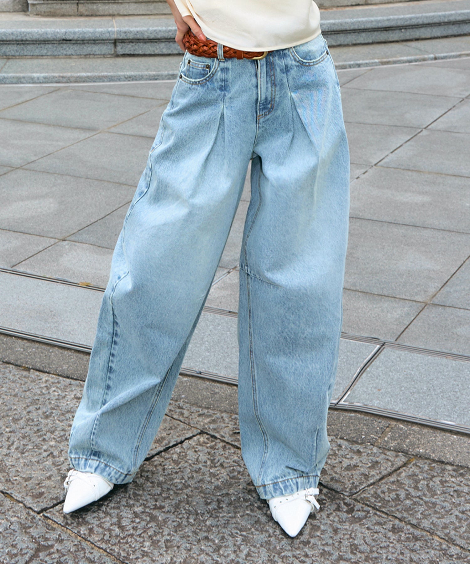 miyu:155cm/COLOR:LIGHT BLUE/SIZE:23