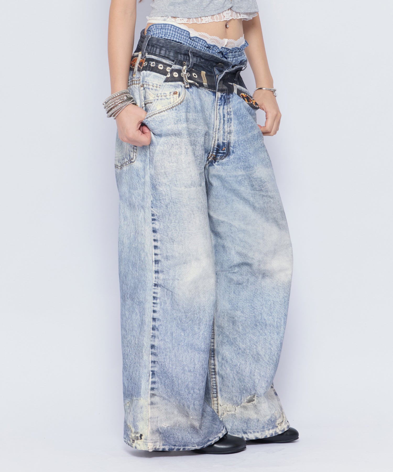 MODEL:170cm/COLOR:BLU/SIZE:F
