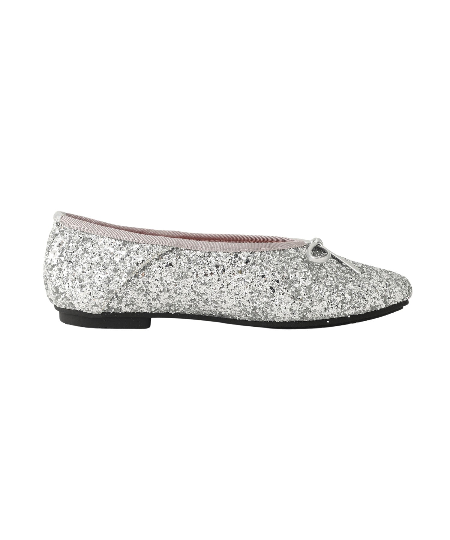 Glitter ribbon ballet shoes
