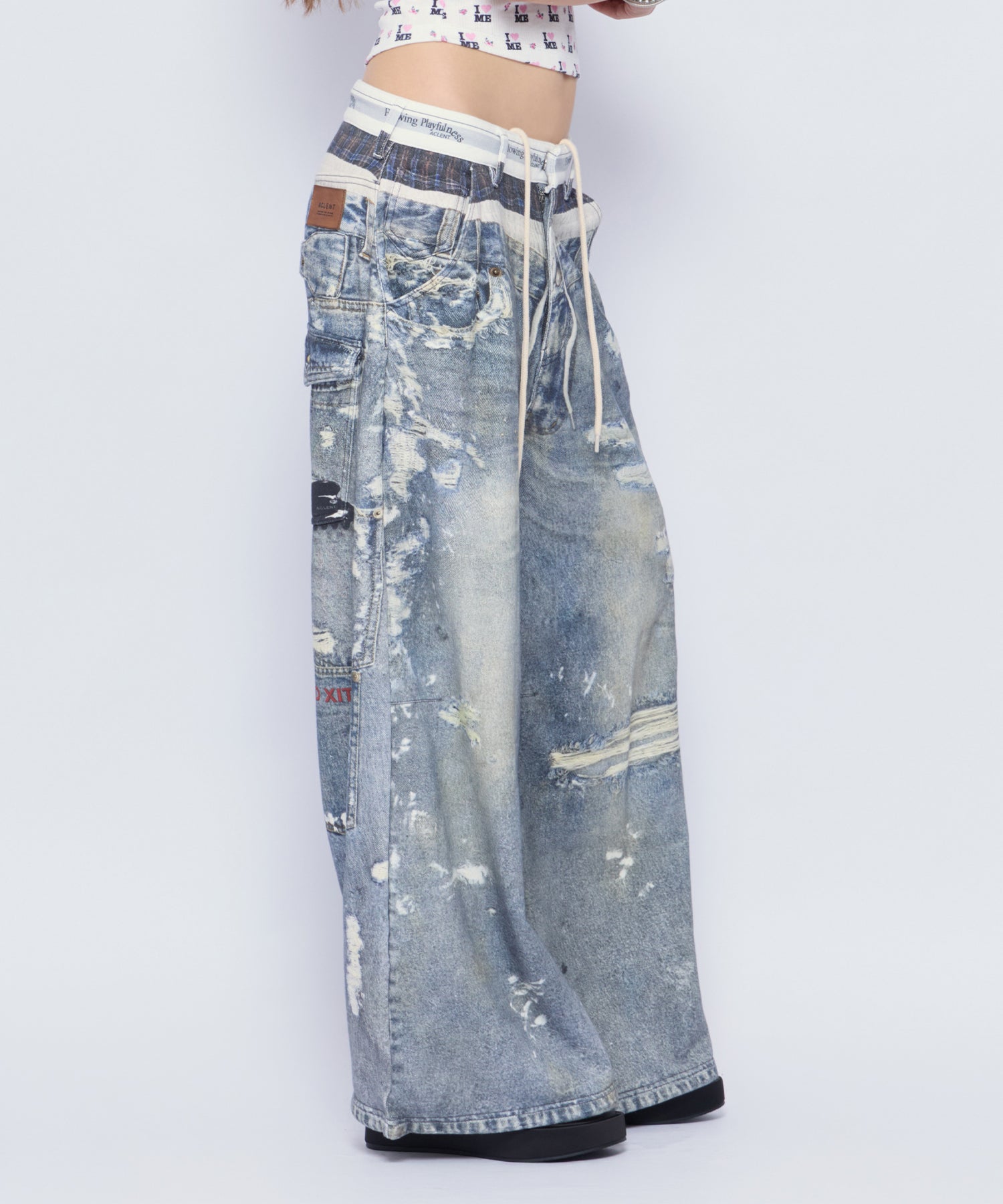 MODEL:170cm/COLOR:BLU/SIZE:F